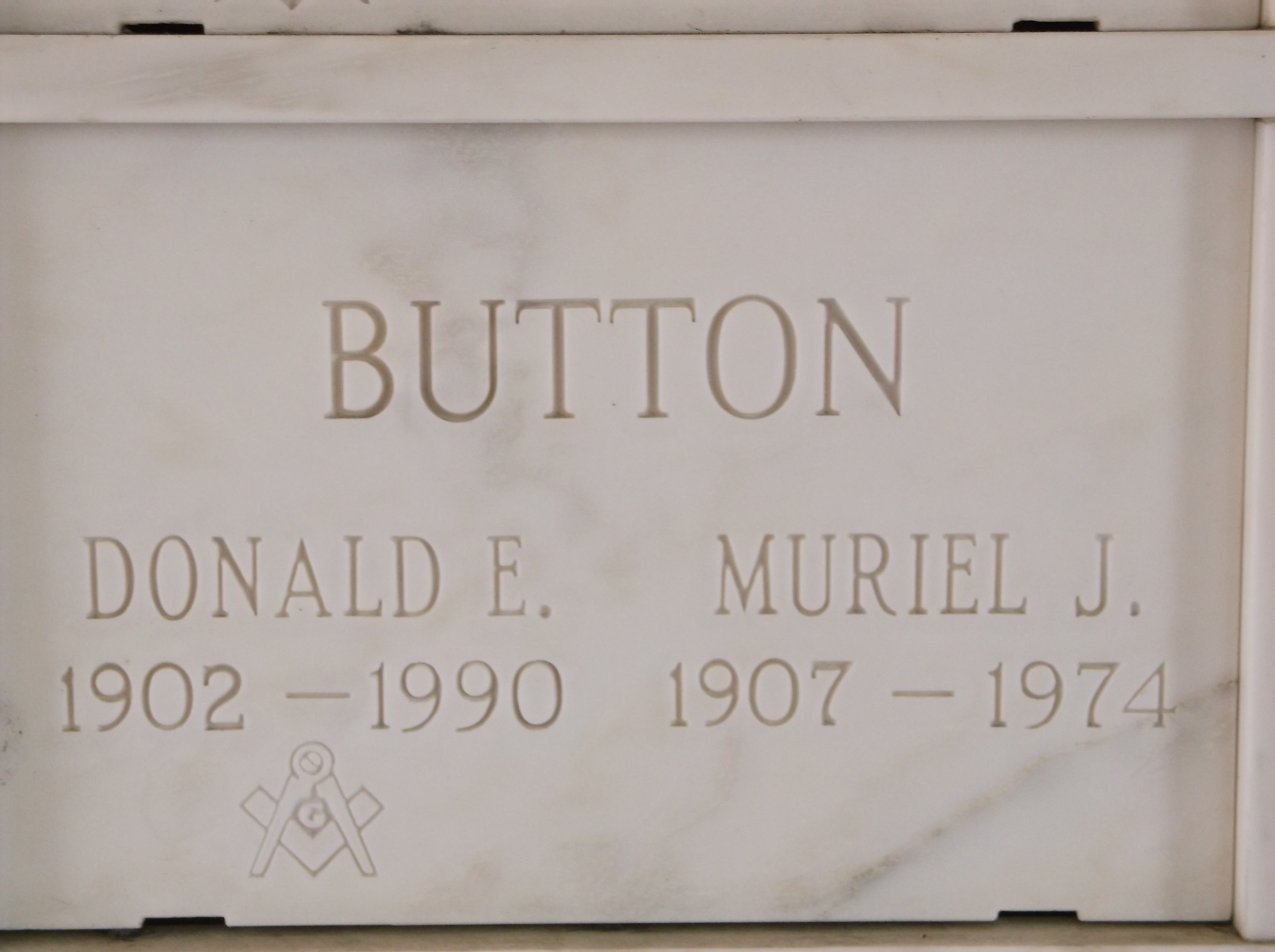 Muriel J Button