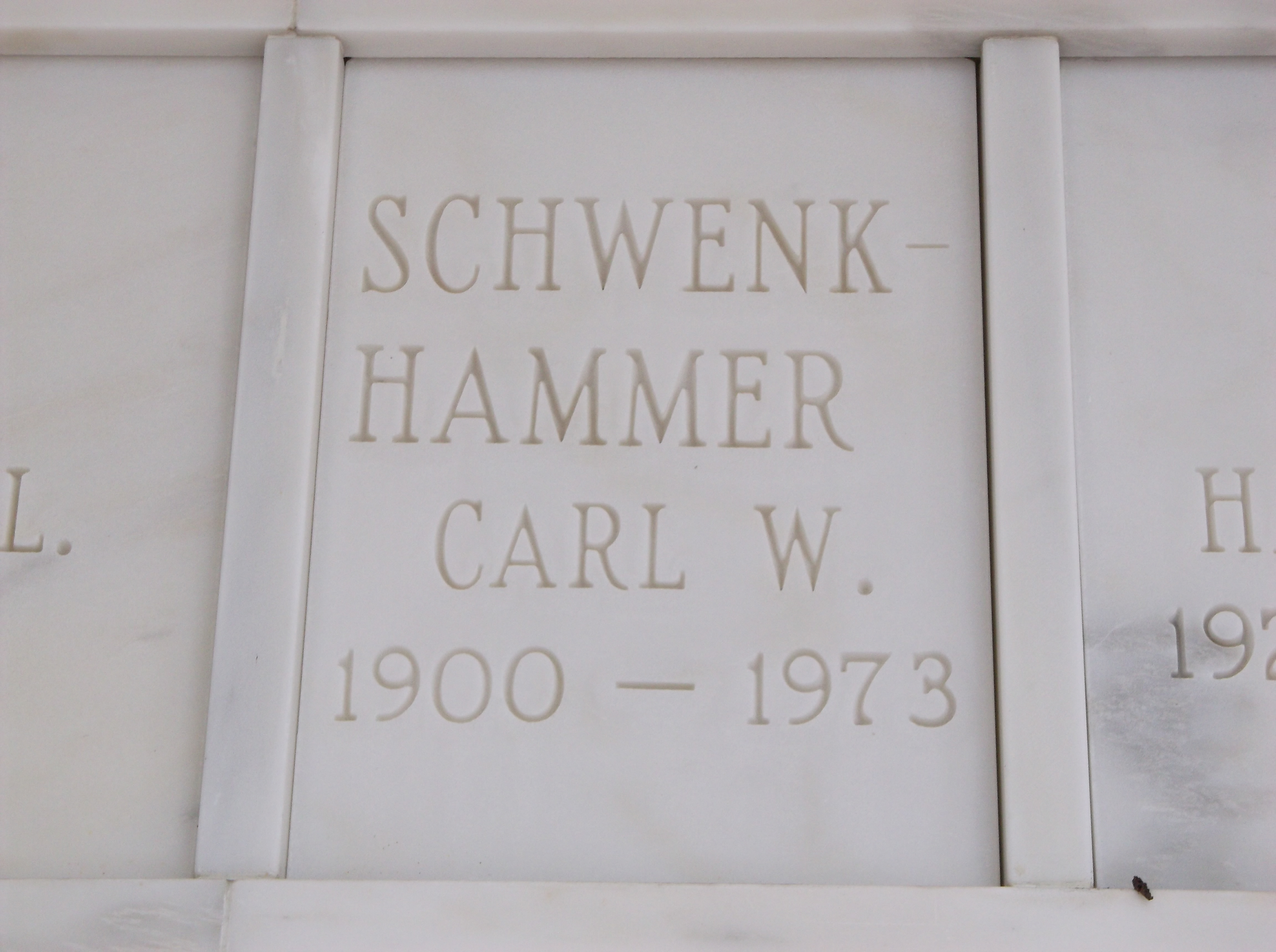 Carl W Schwenkhammer