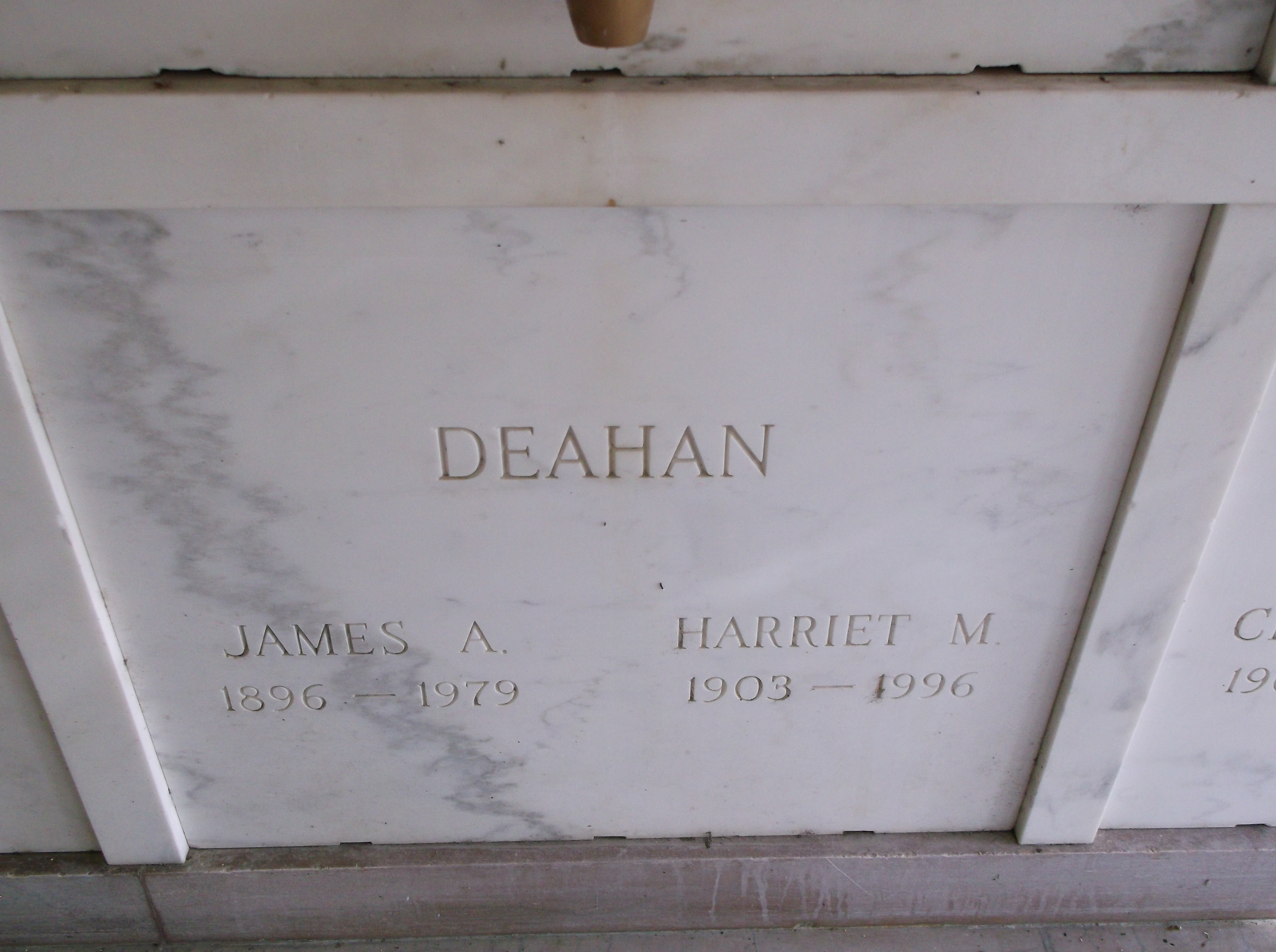 Harriet M Deahan