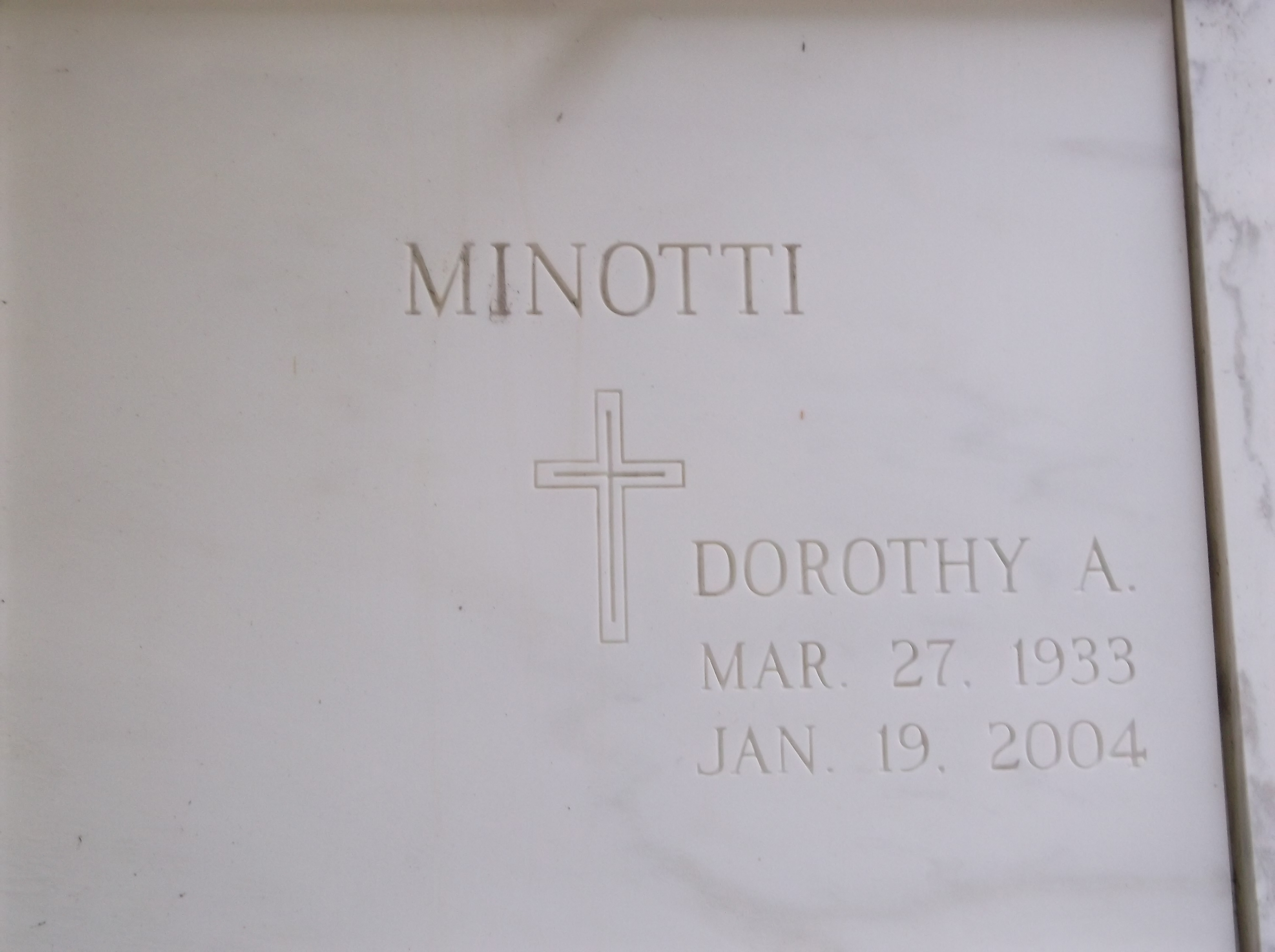 Dorothy A Minotti