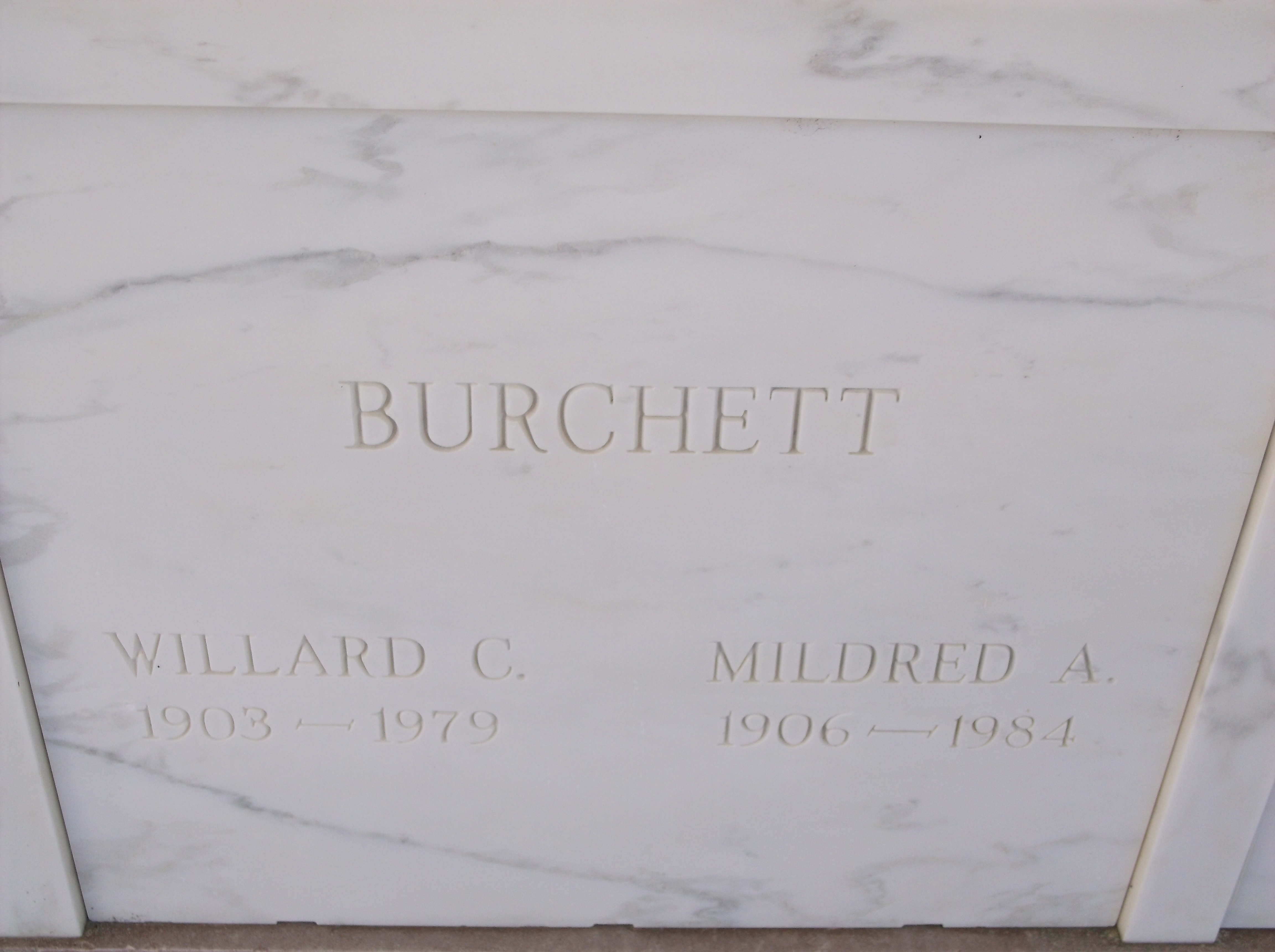 Willard C Burchett