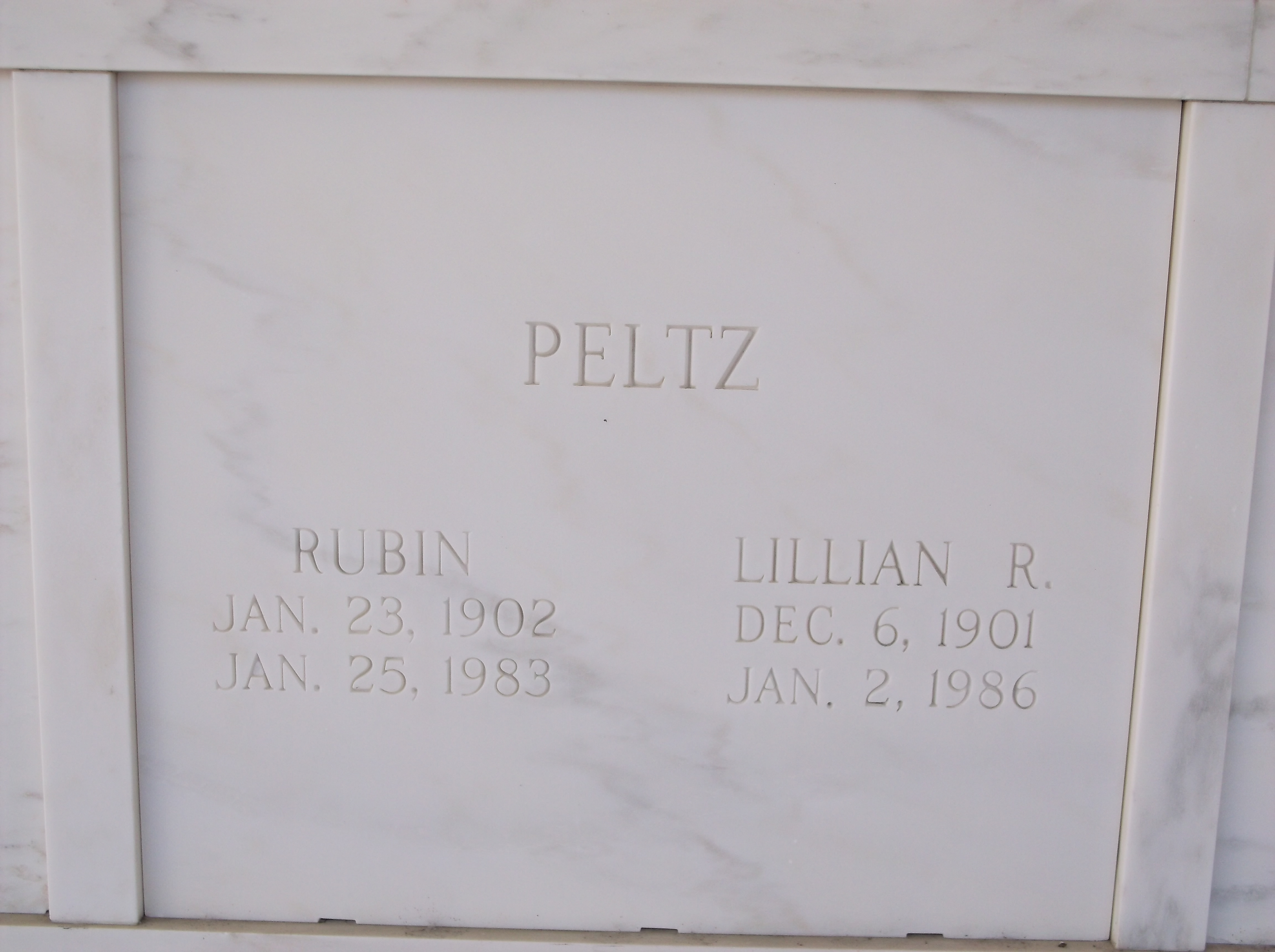 Lillian R Peltz