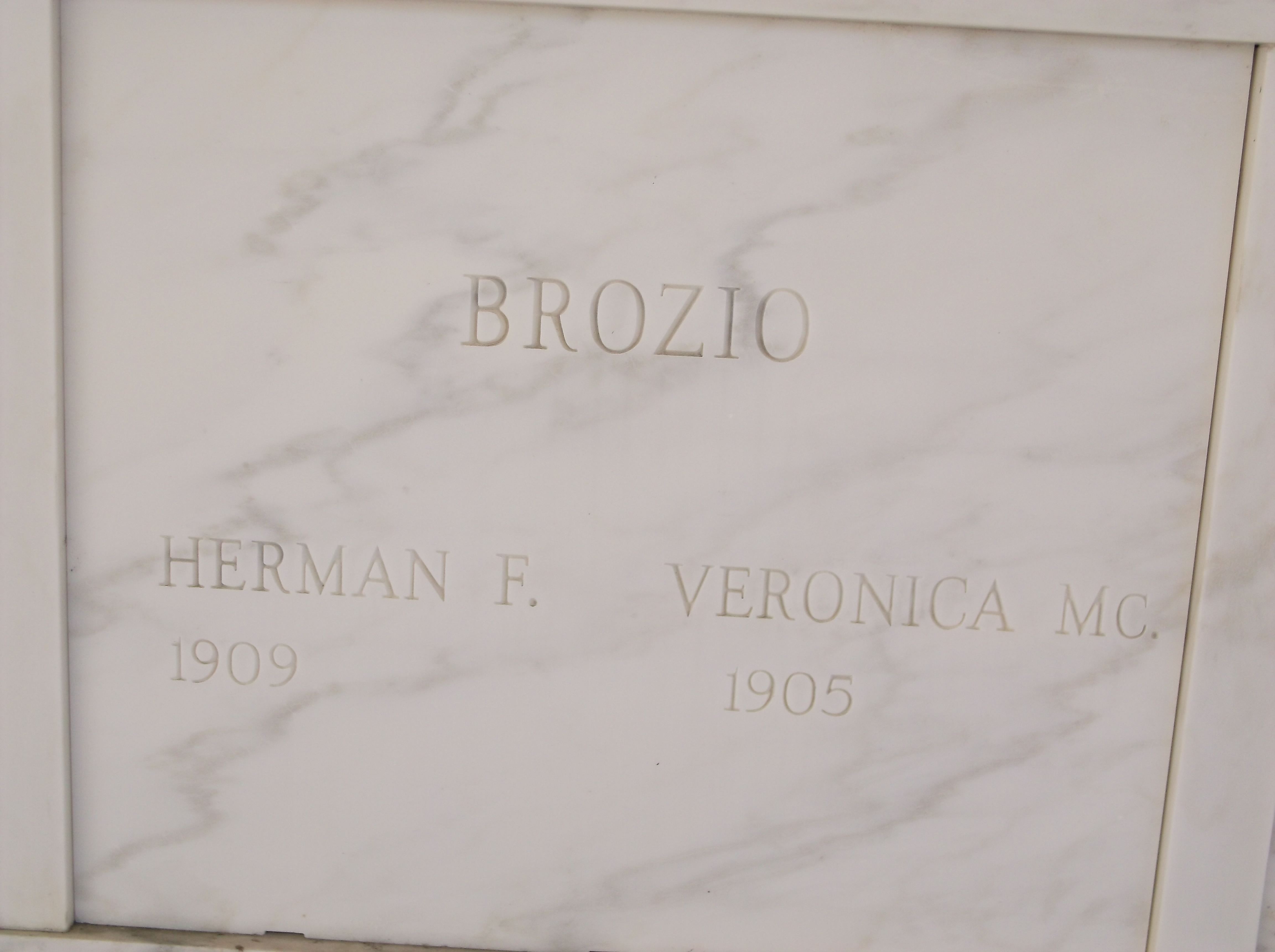 Herman F Brozio