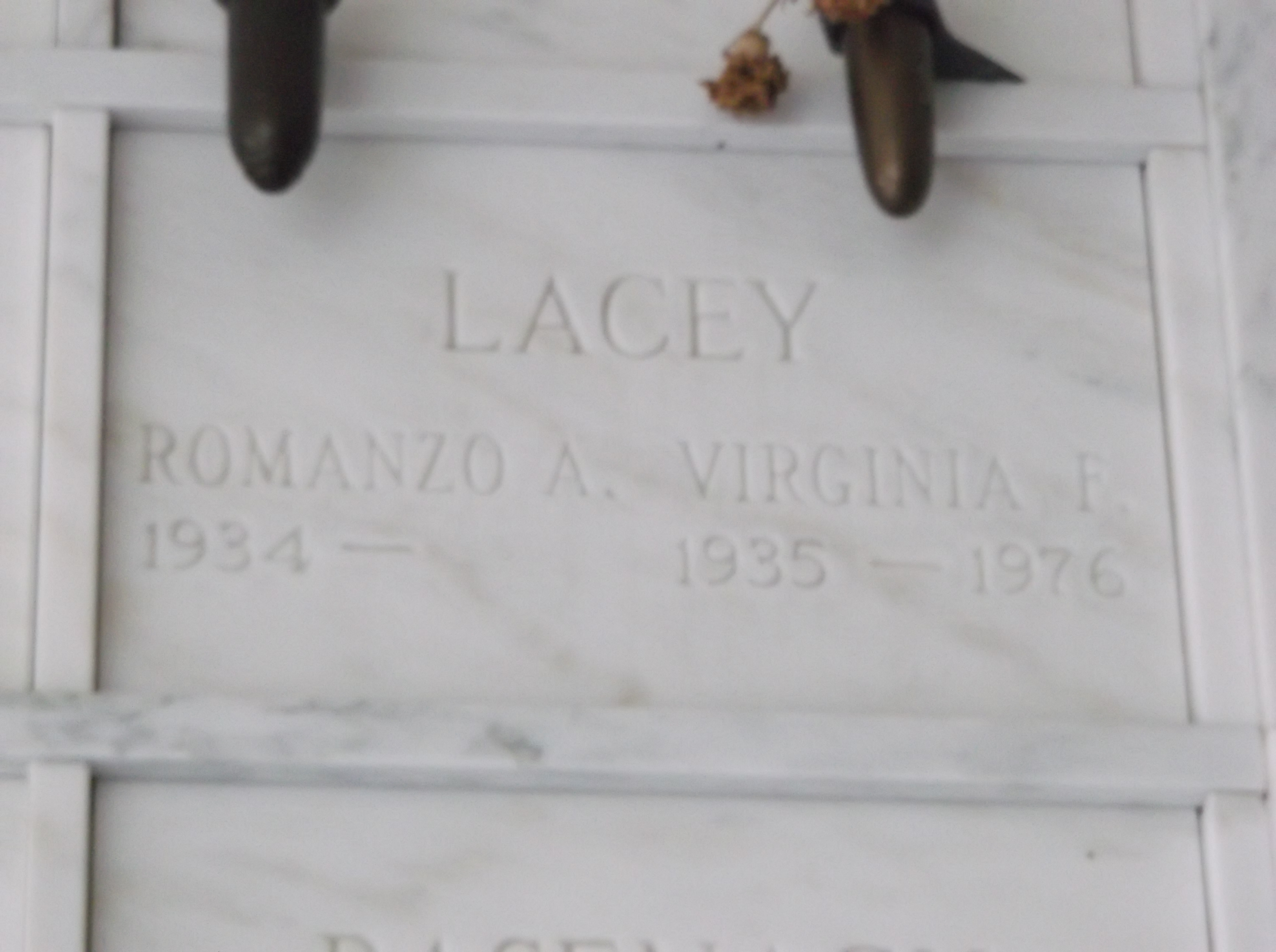 Virginia F Lacey