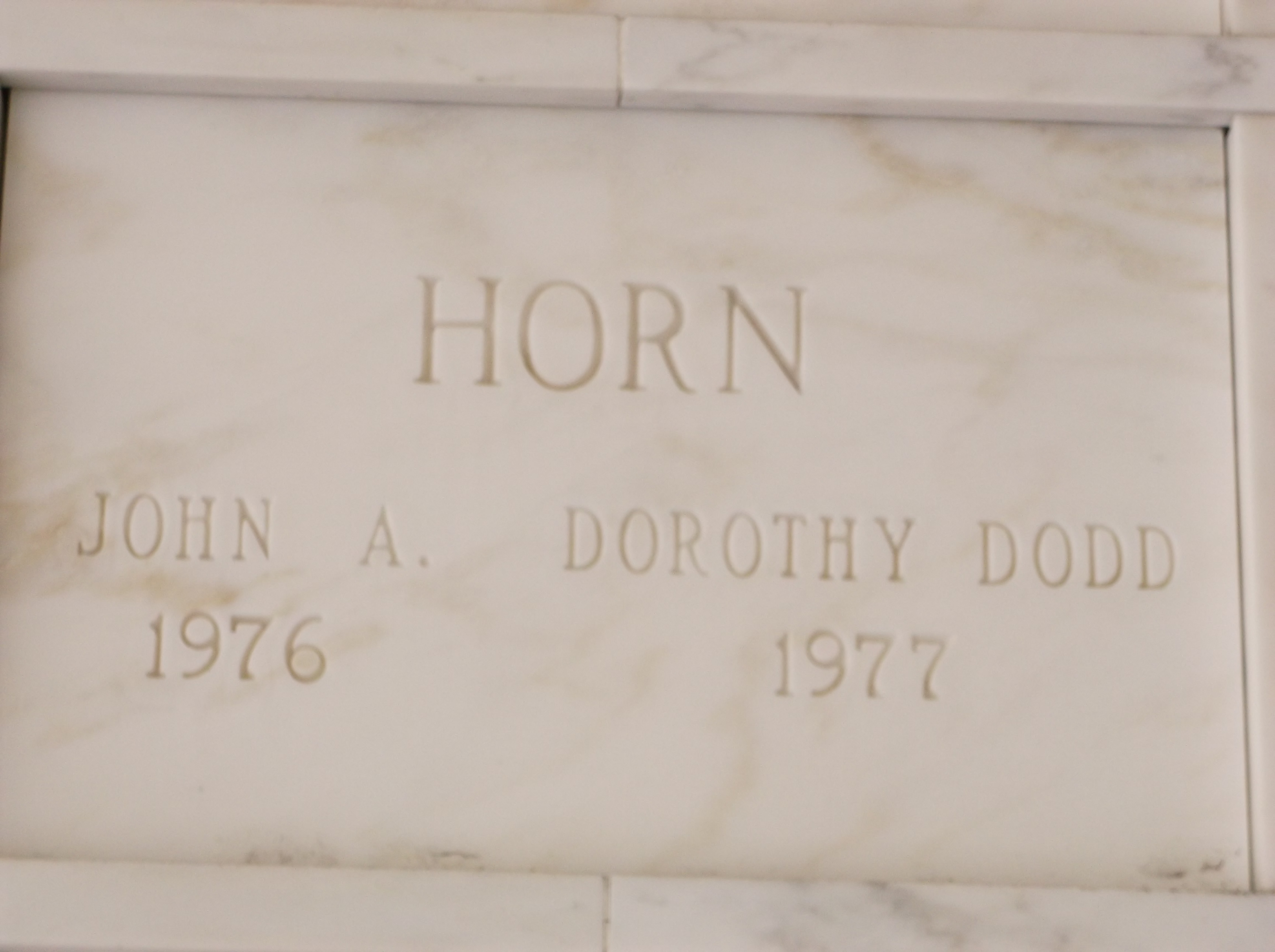 Dorothy Dodd Horn