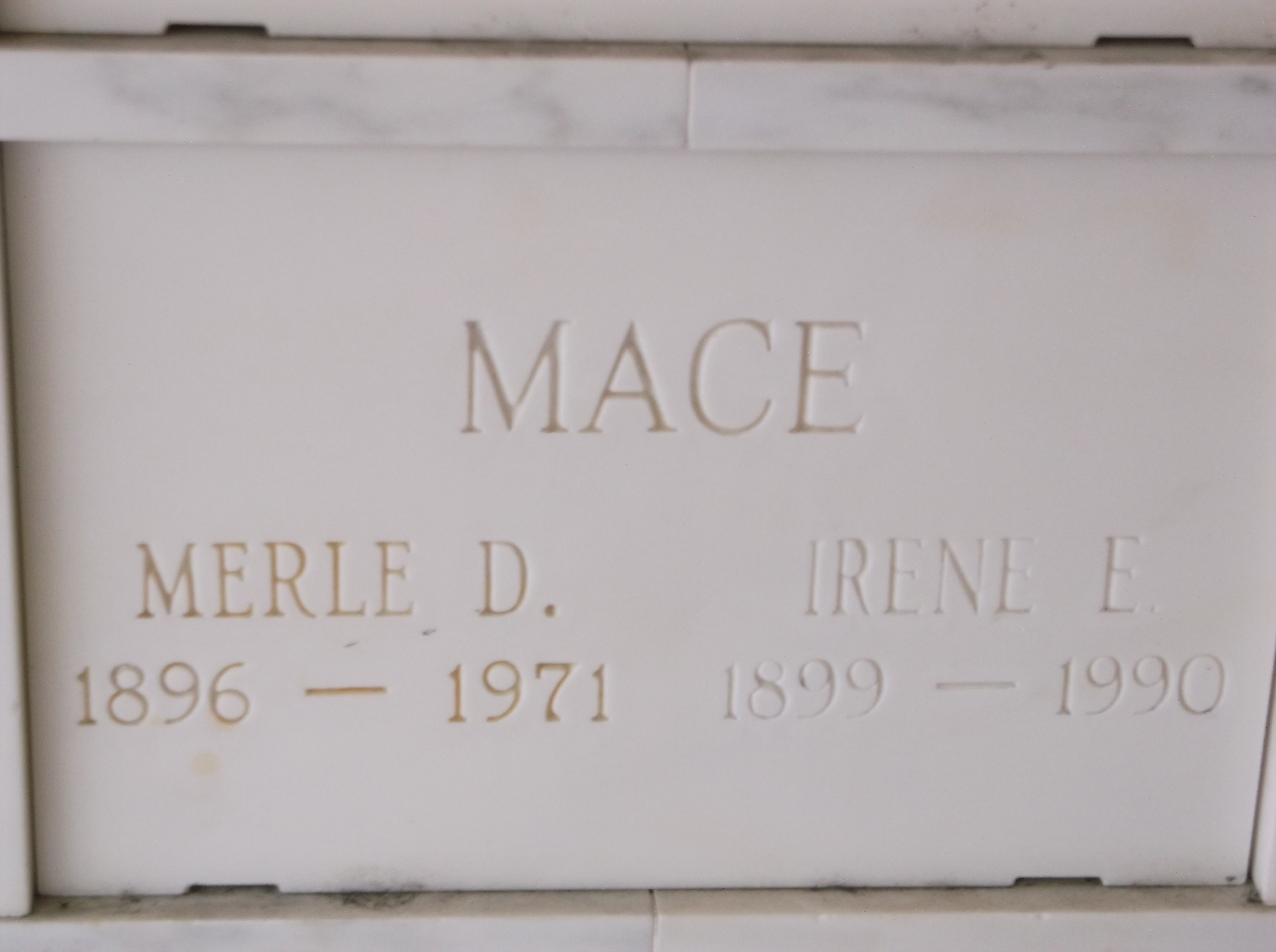 Irene E Mace