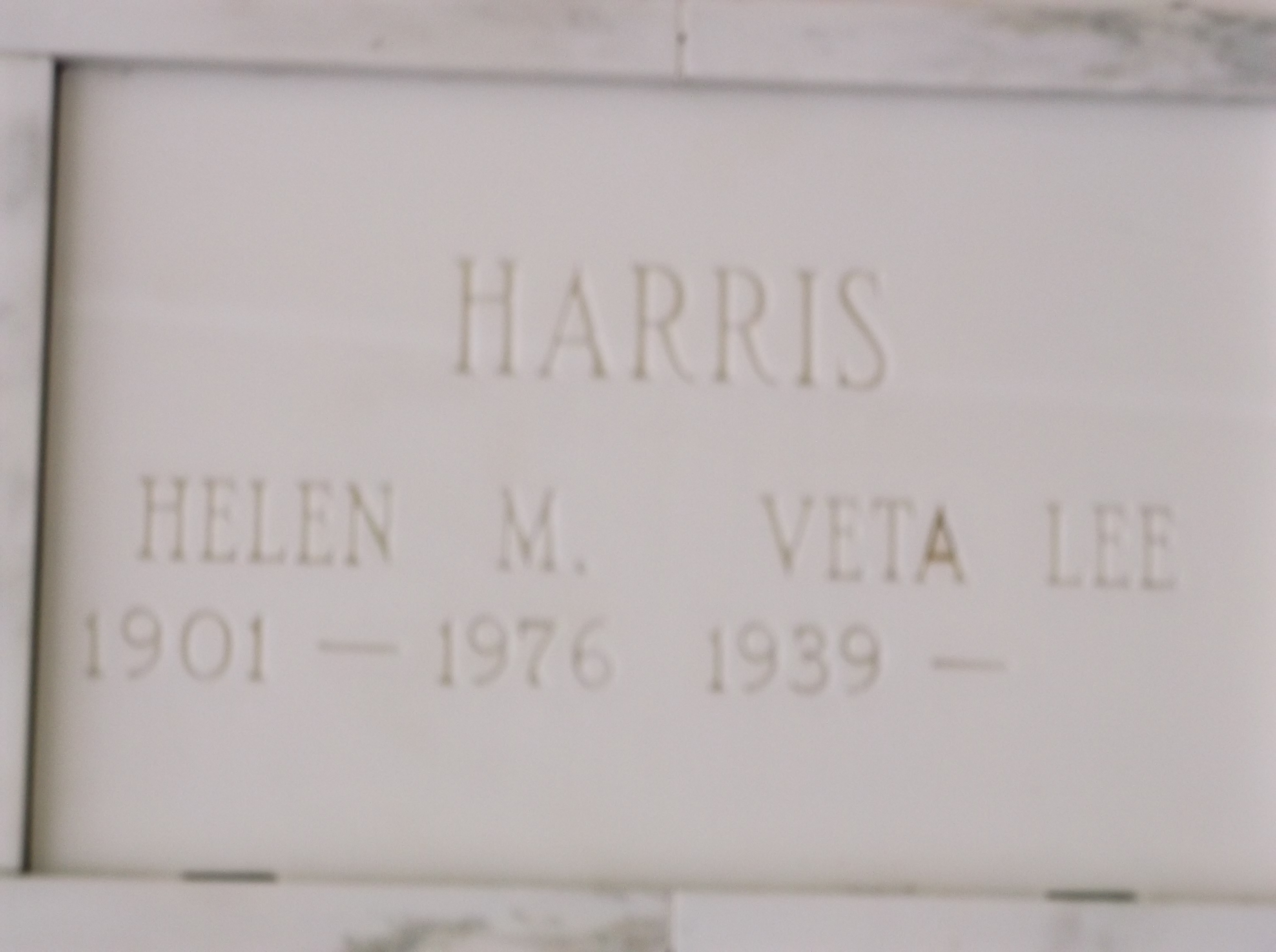 Helen M Harris