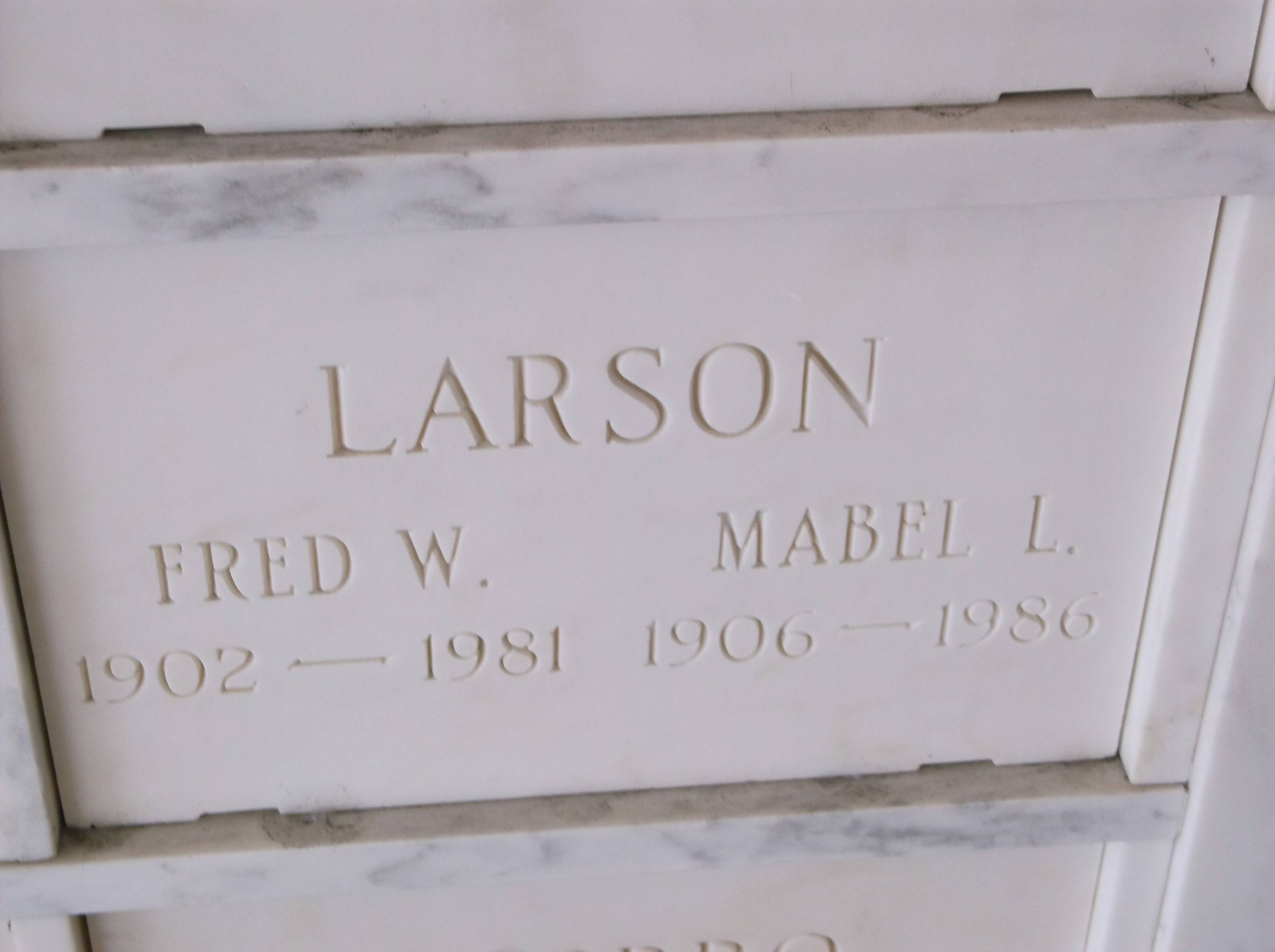Fred W Larson