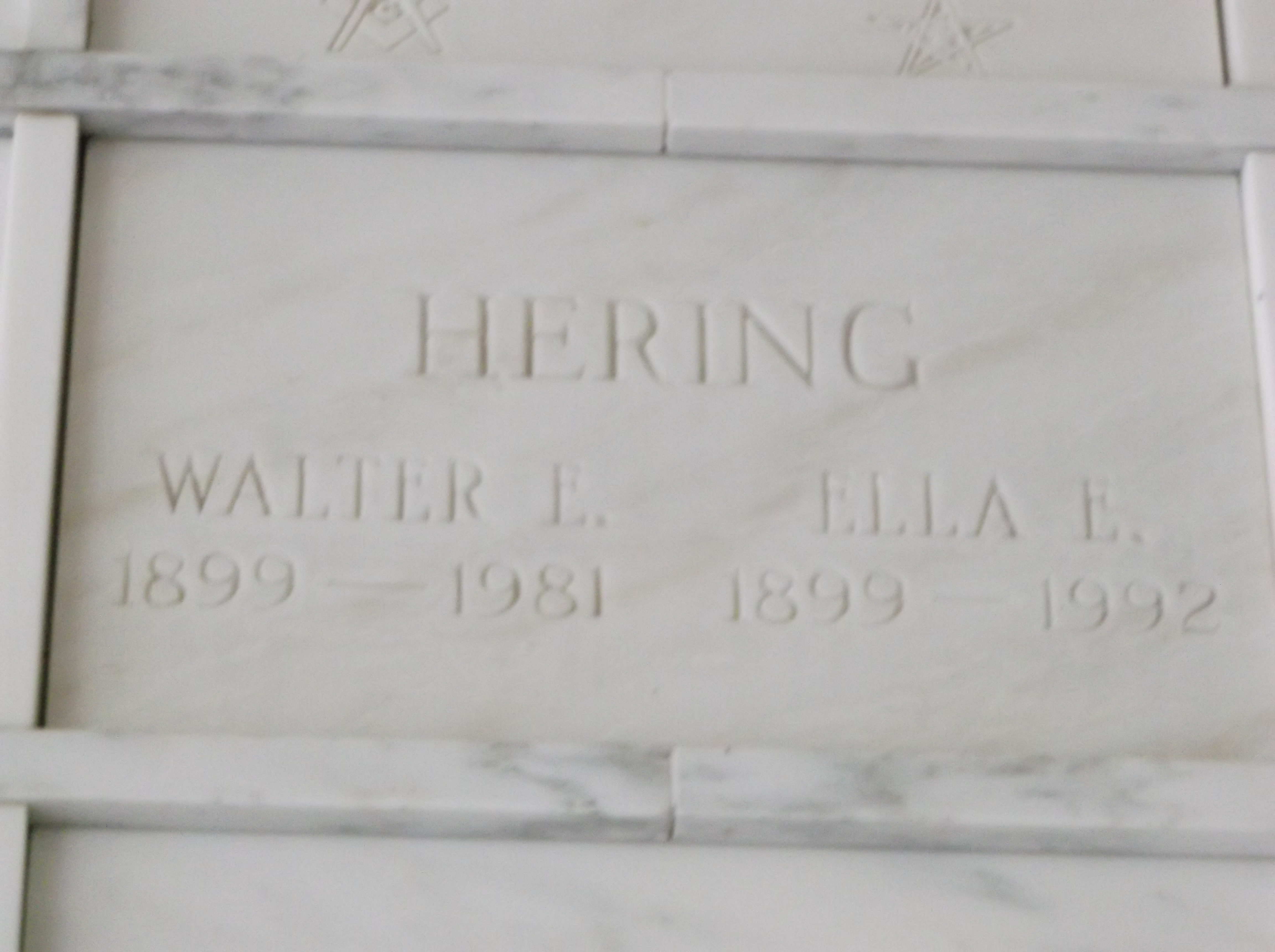 Walter E Hering