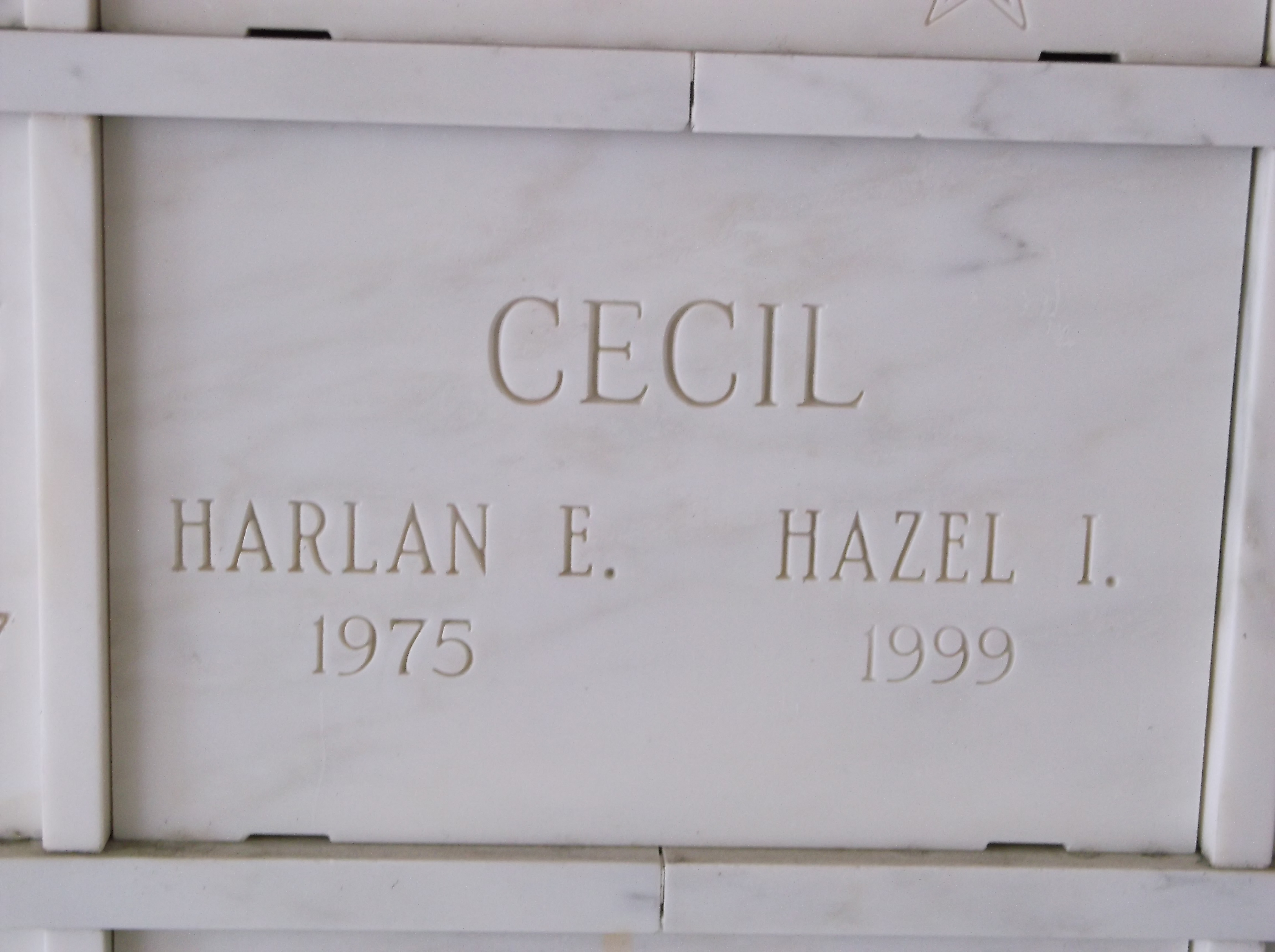 Harlan E Cecil