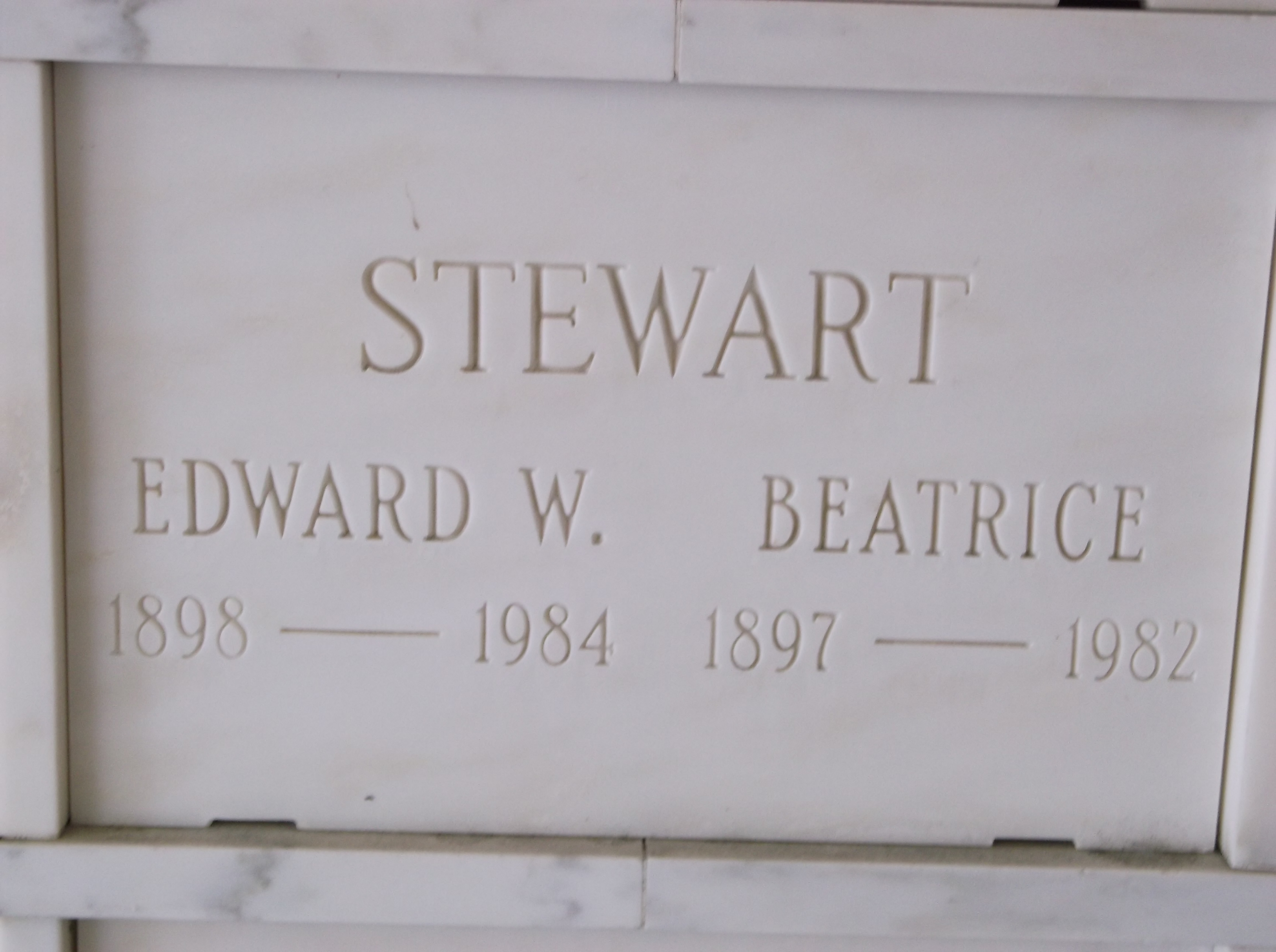Edward W Stewart