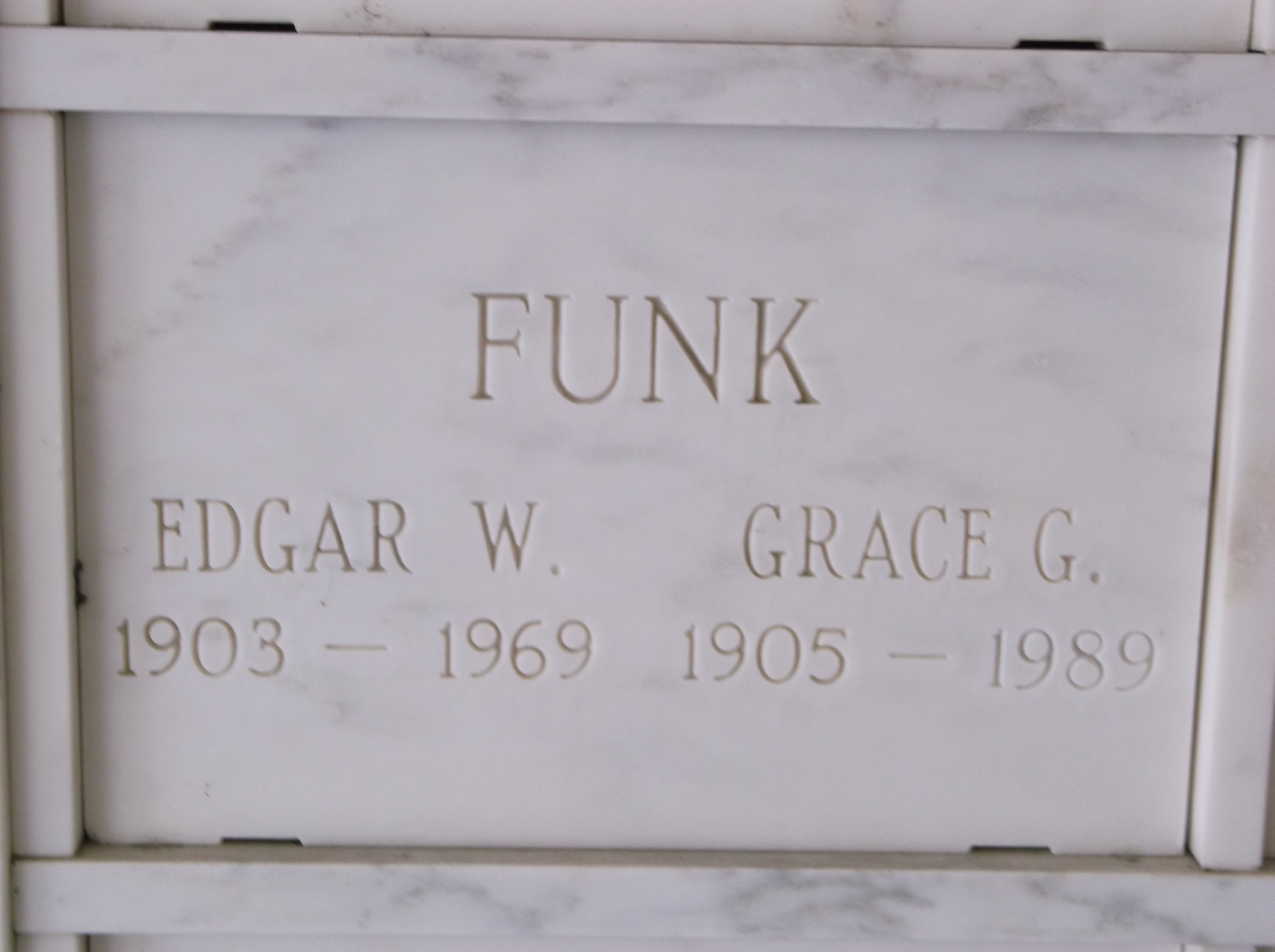 Edgar W Funk