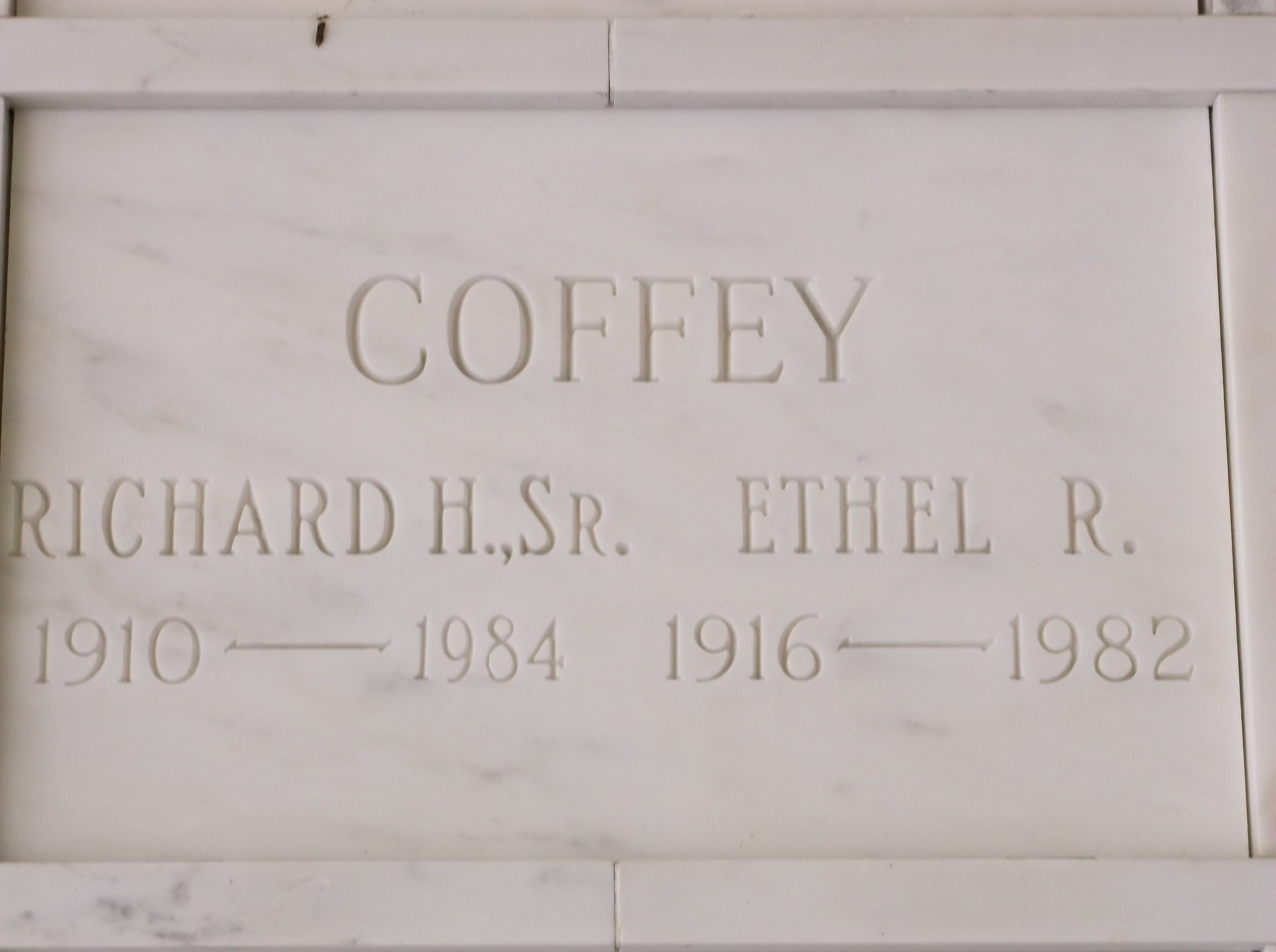 Ethel R Coffey