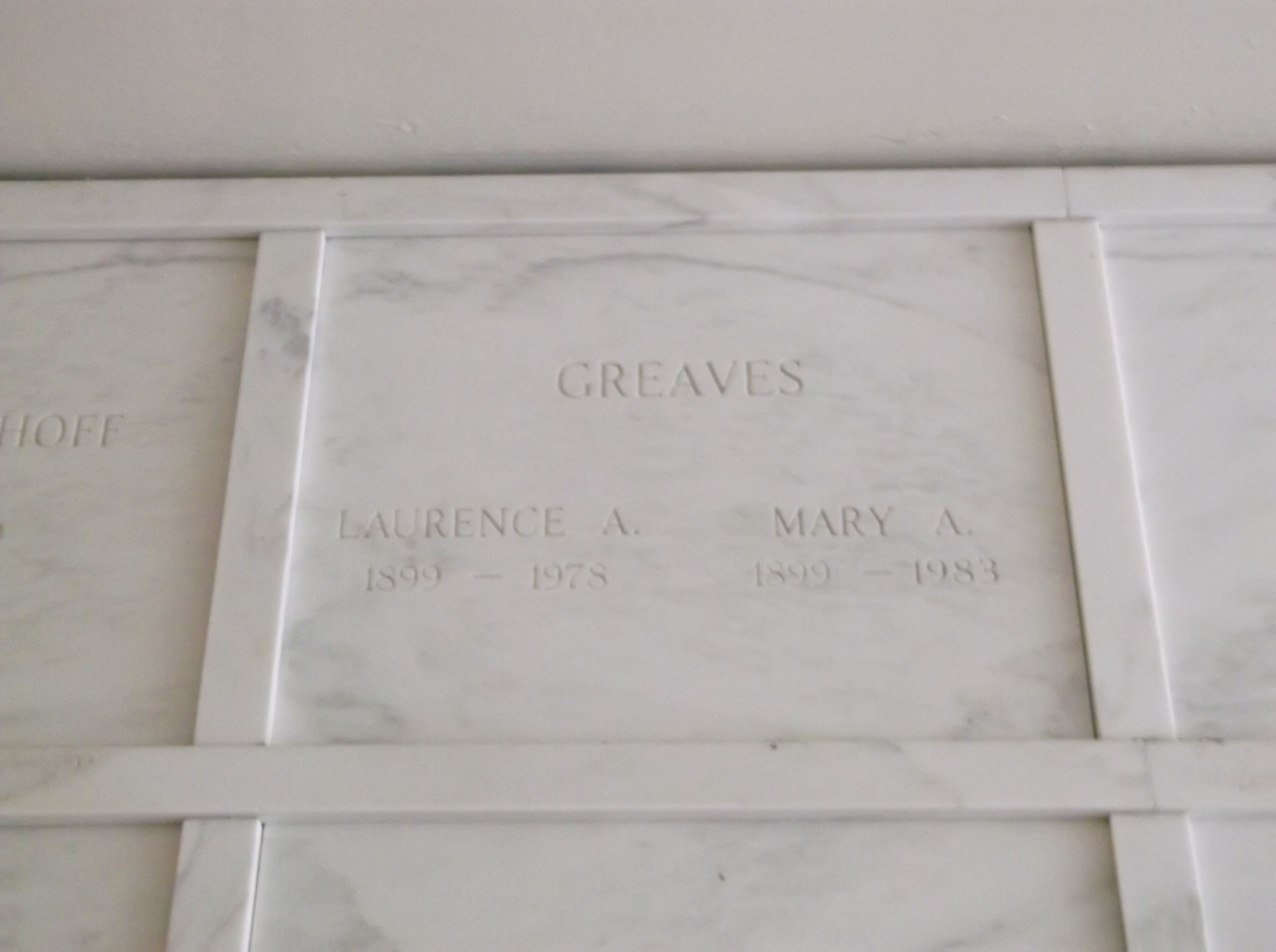 Mary A Greaves