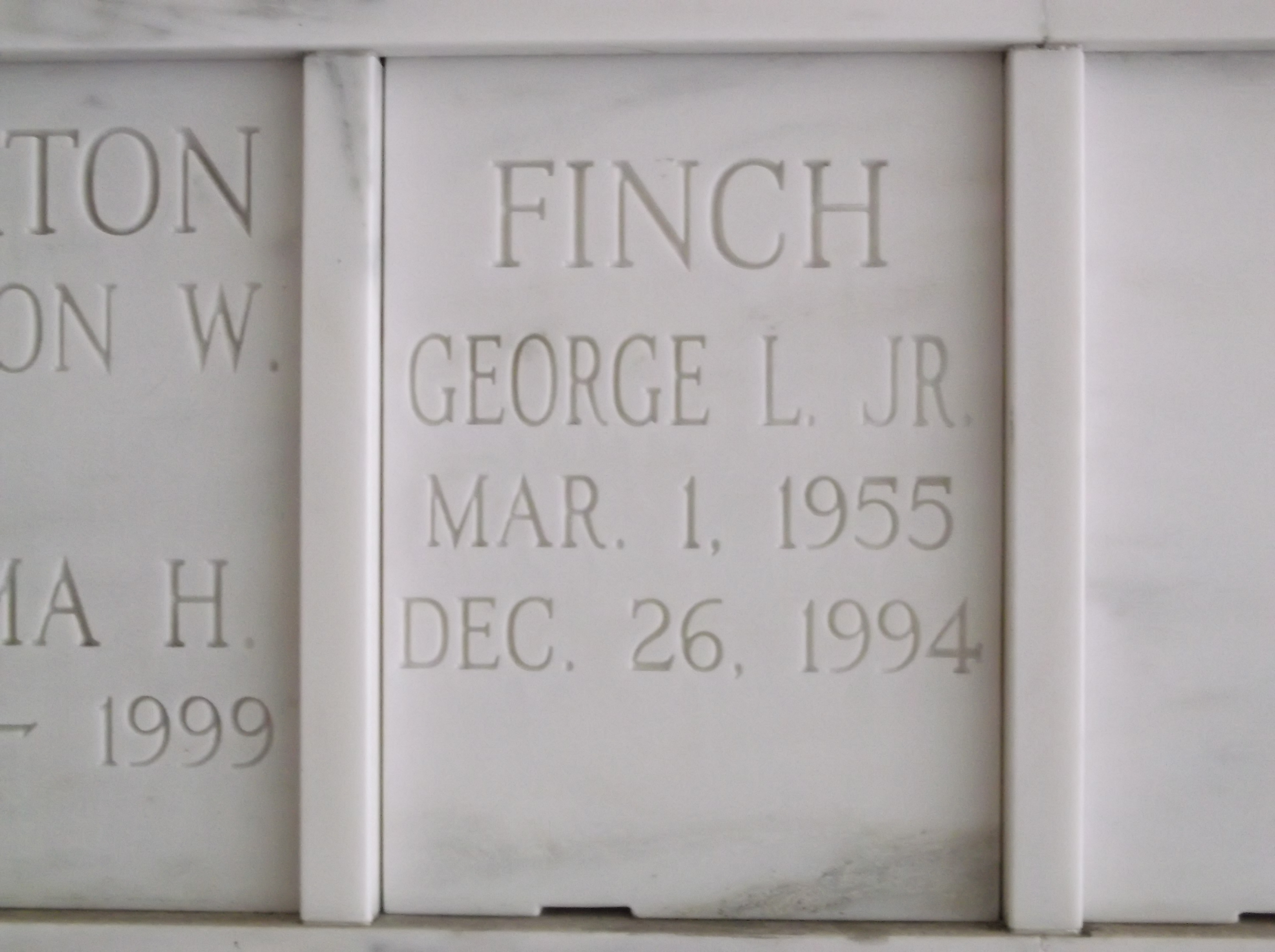 George L Finch, Jr