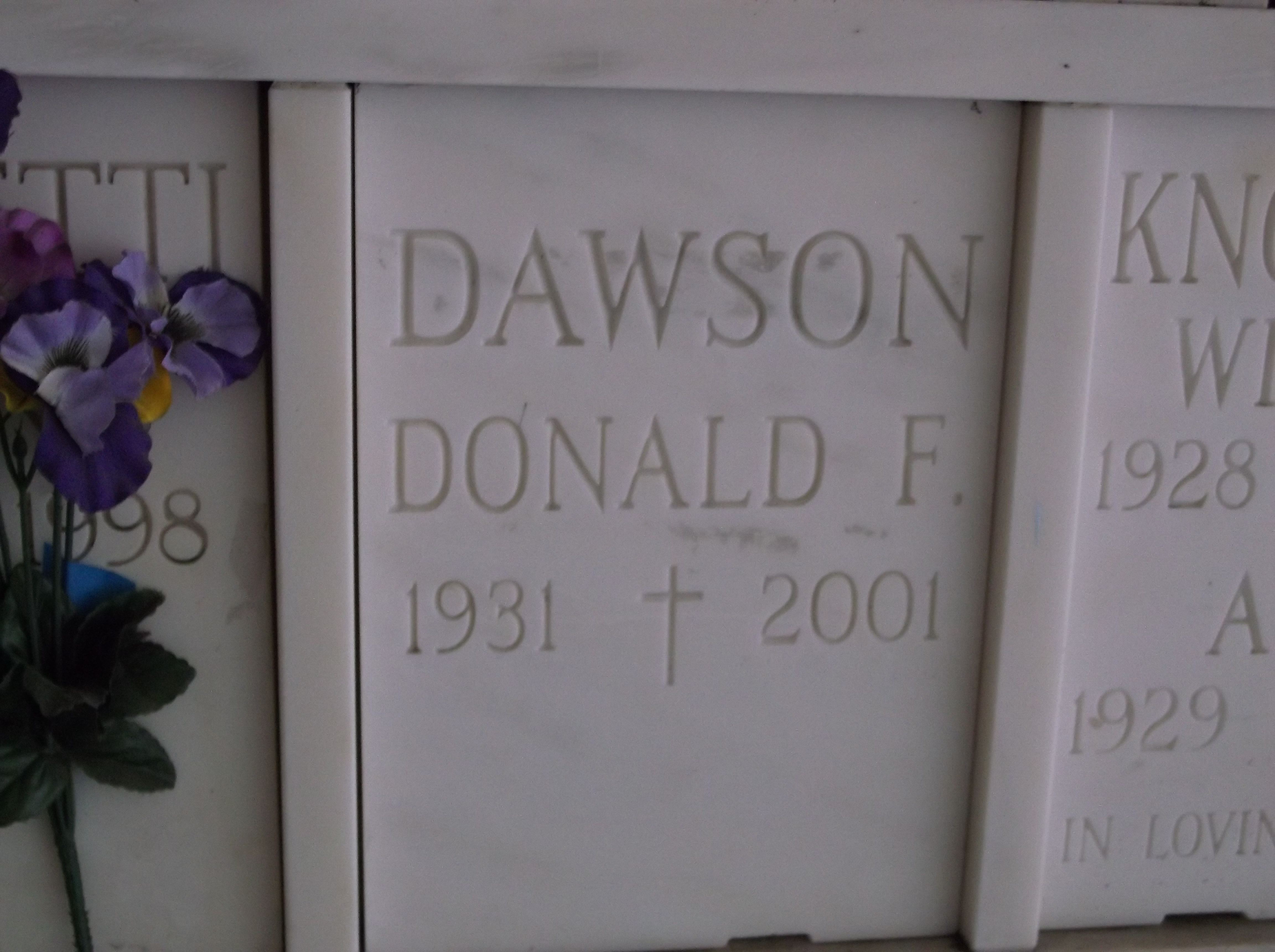 Donald F Dawson