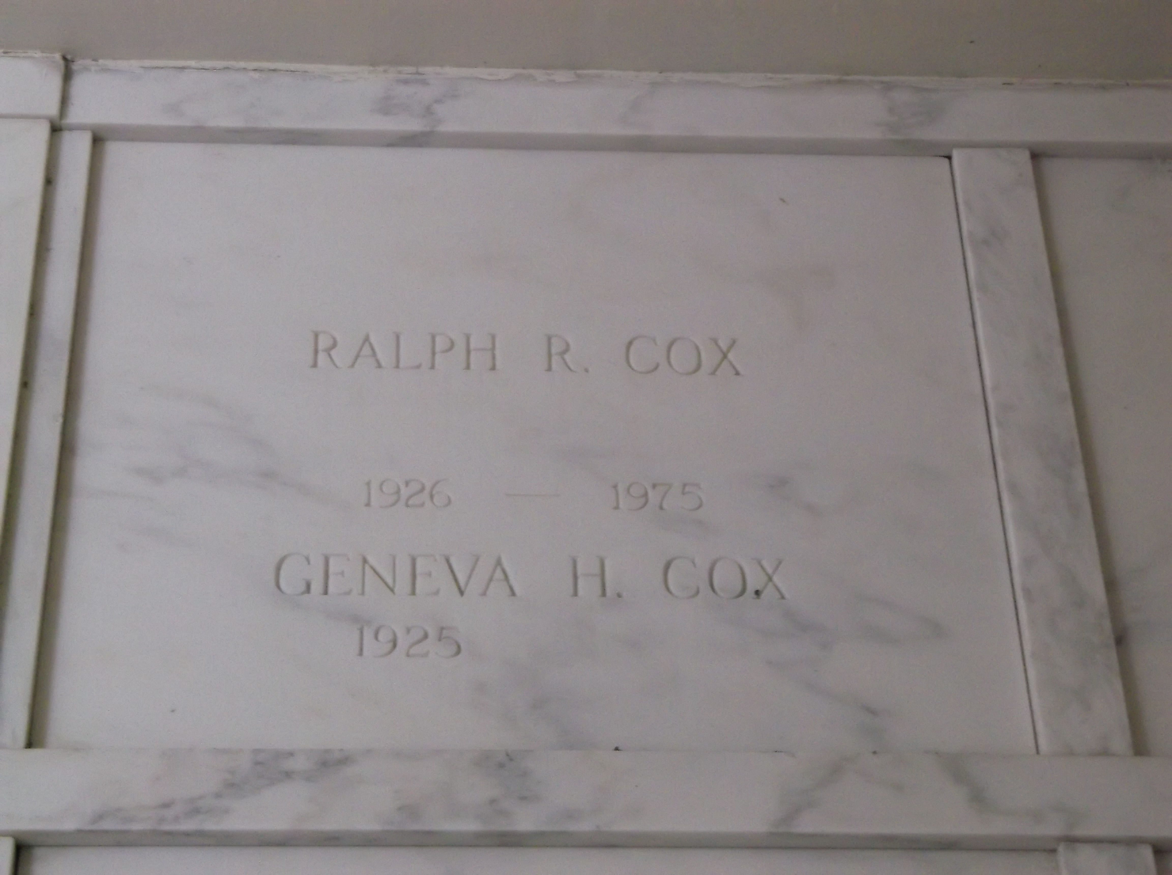 Geneva H Cox