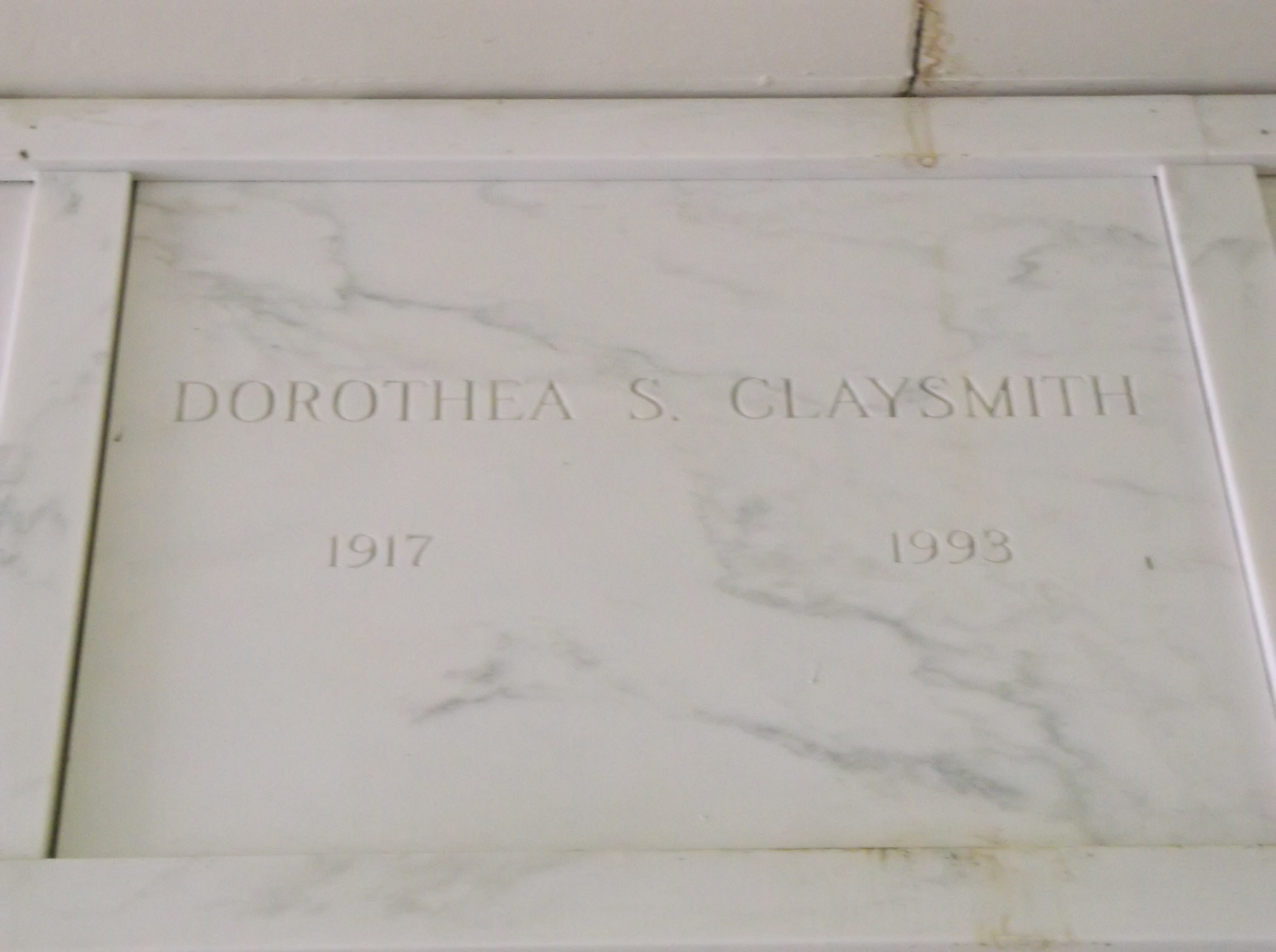 Dorothea S Claysmith