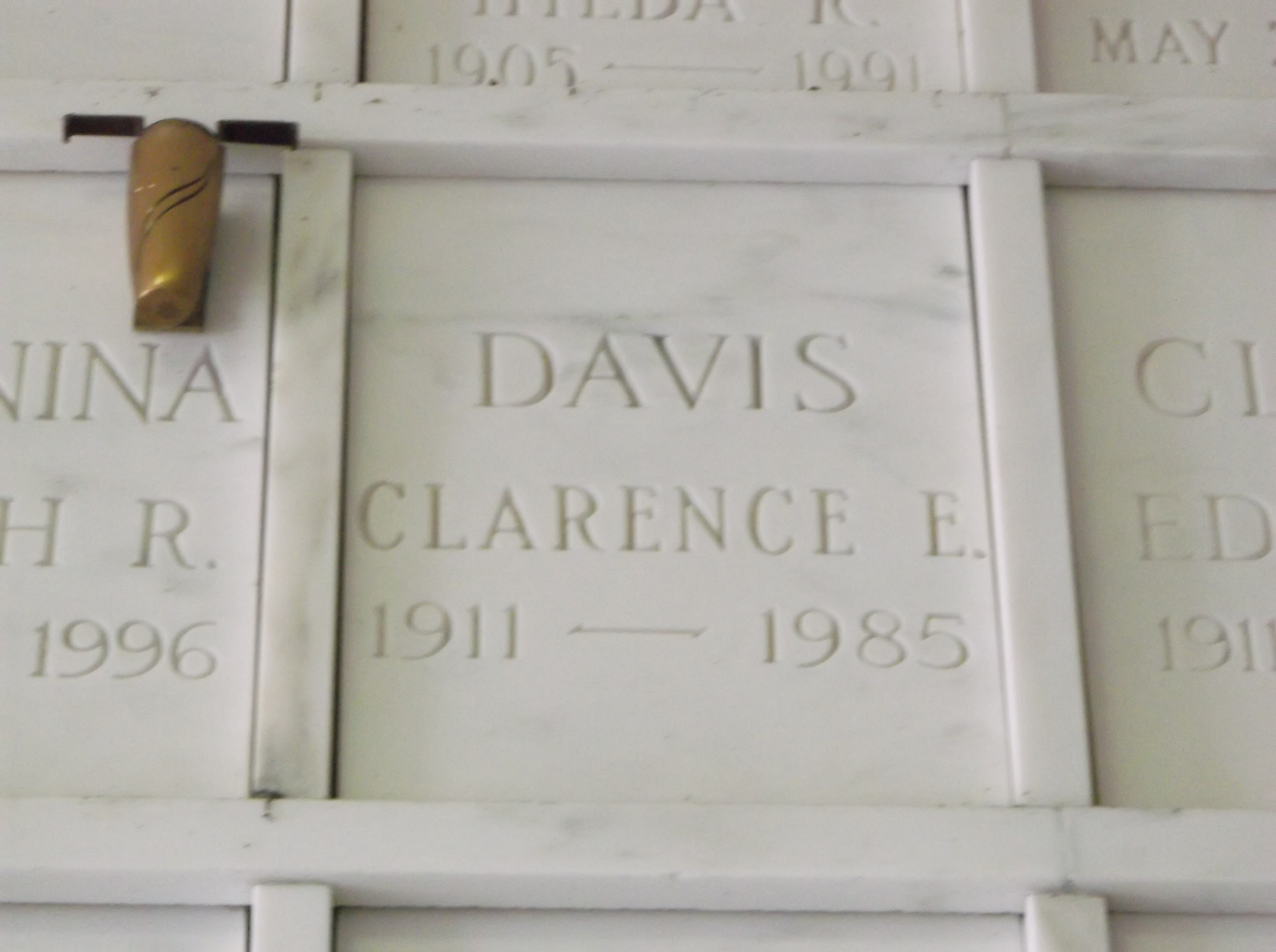 Clarence E Davis
