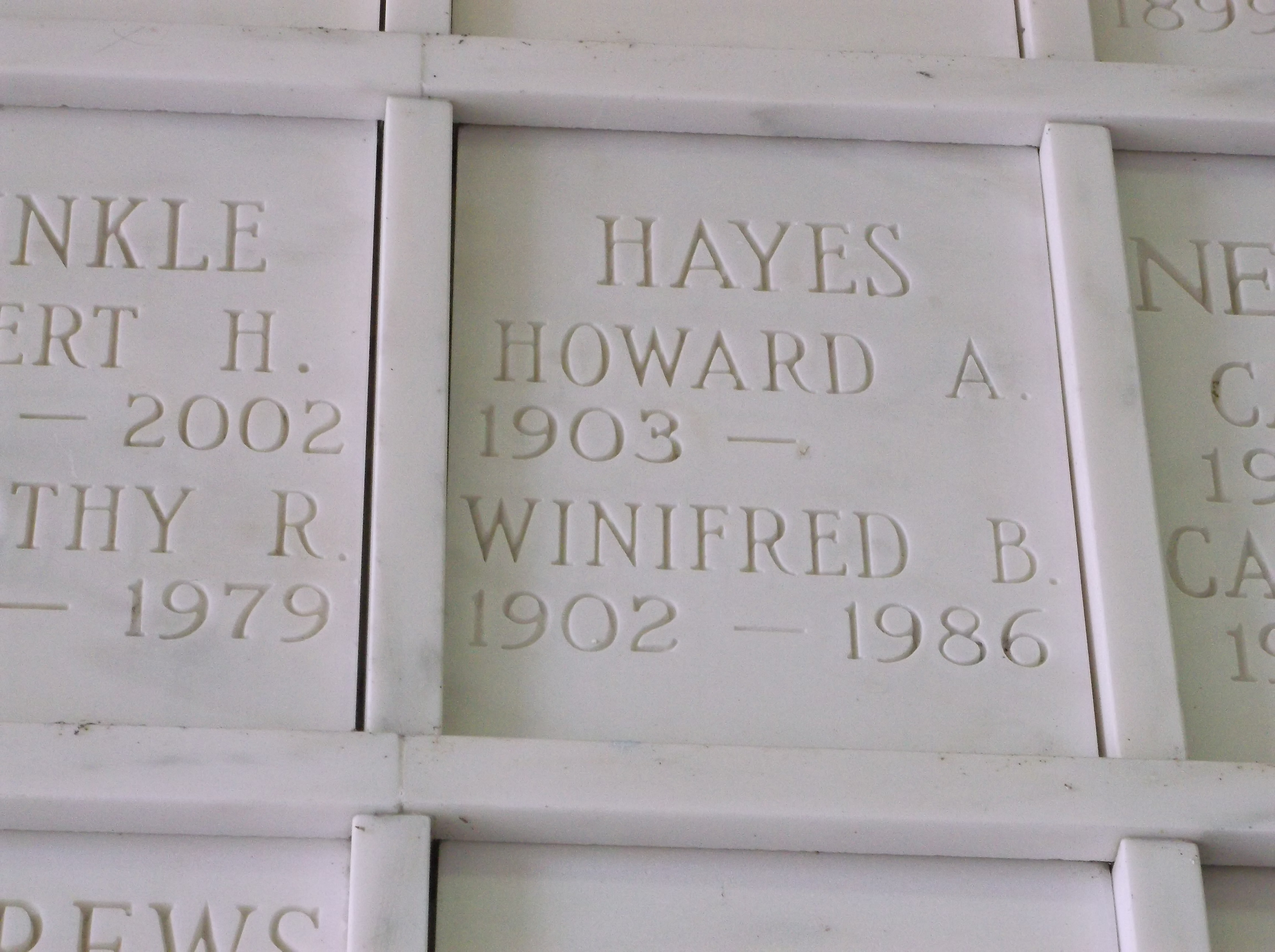 Howard A Hayes