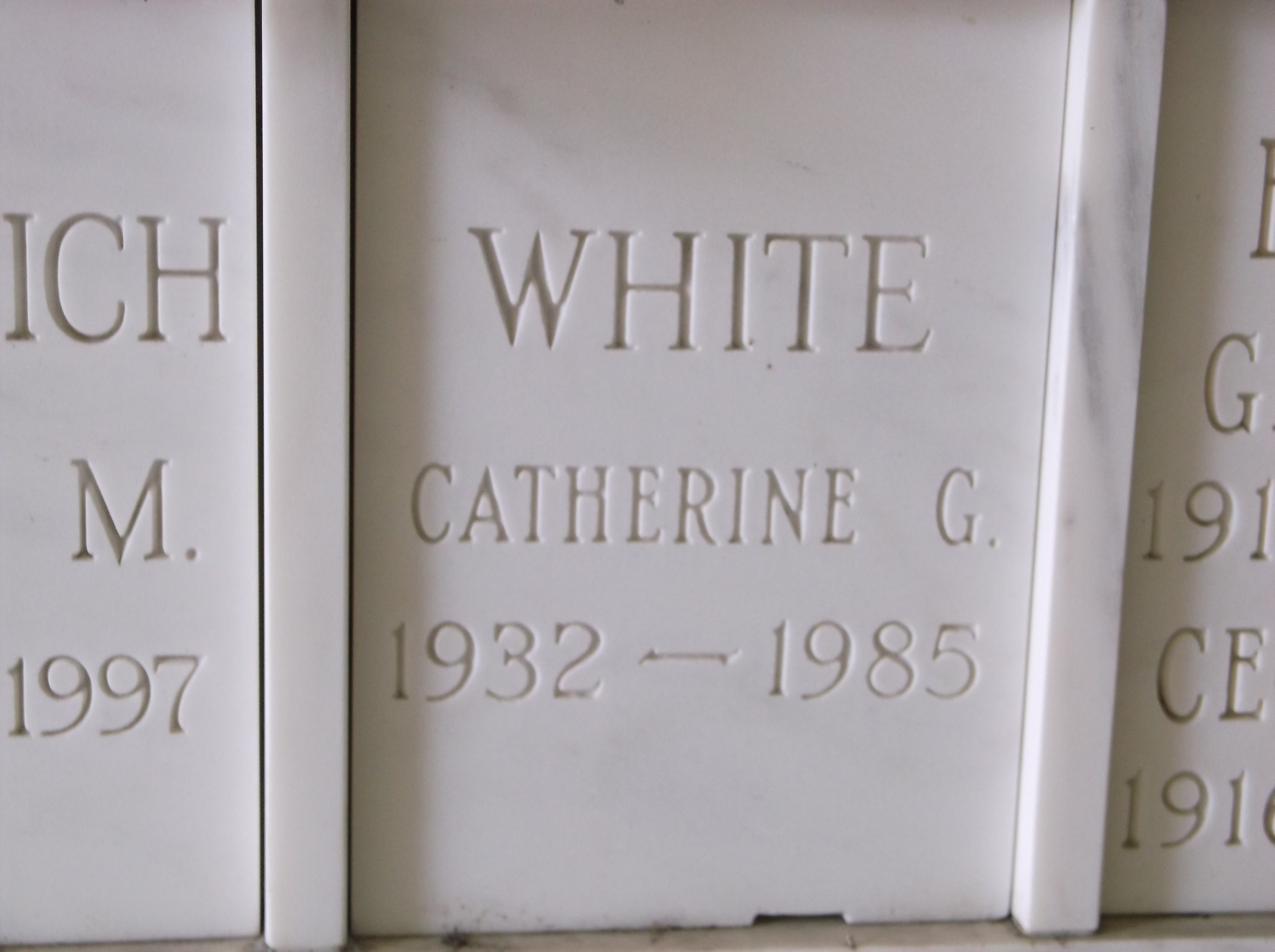 Catherine G White