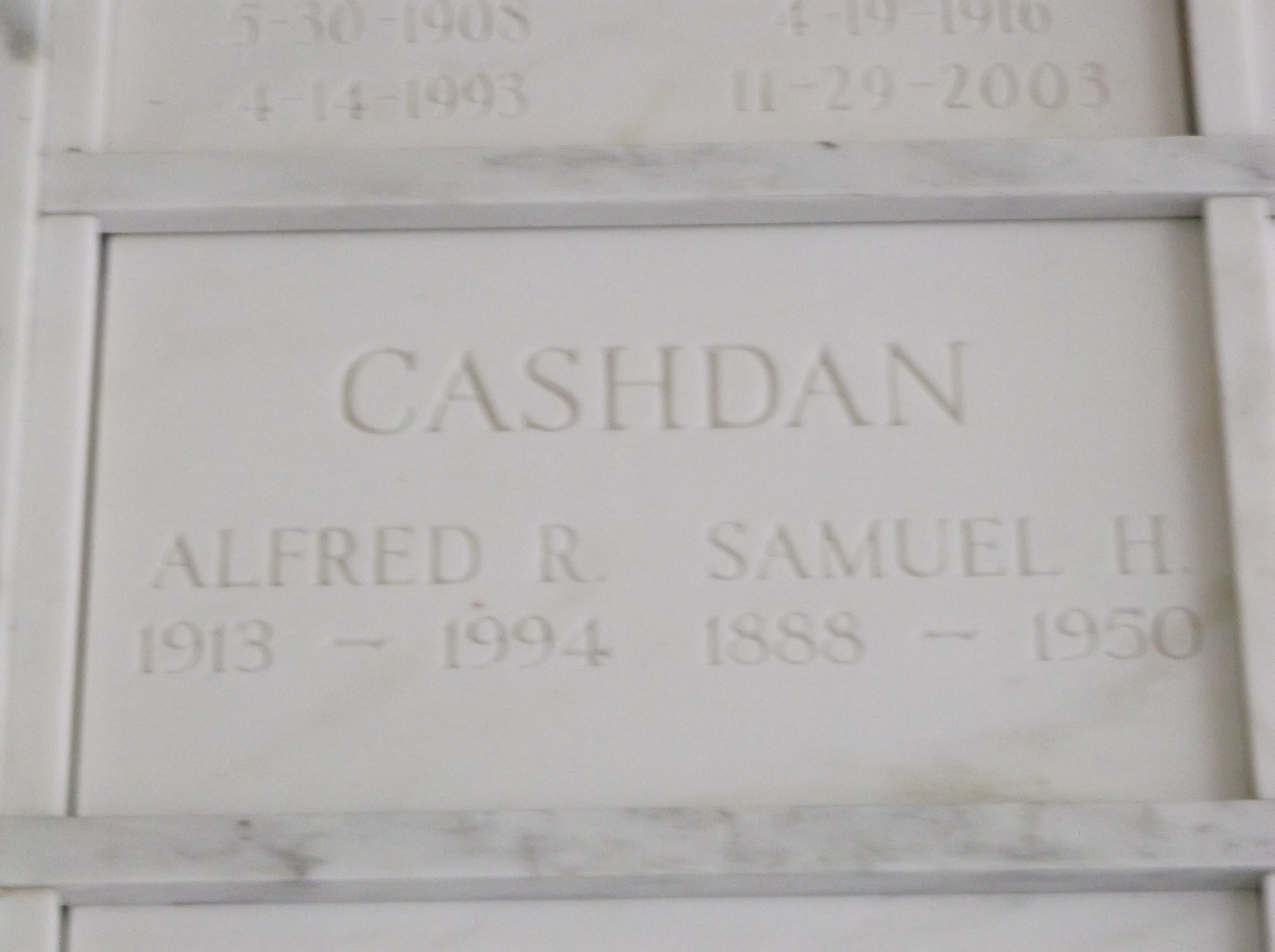 Samuel H Cashdan