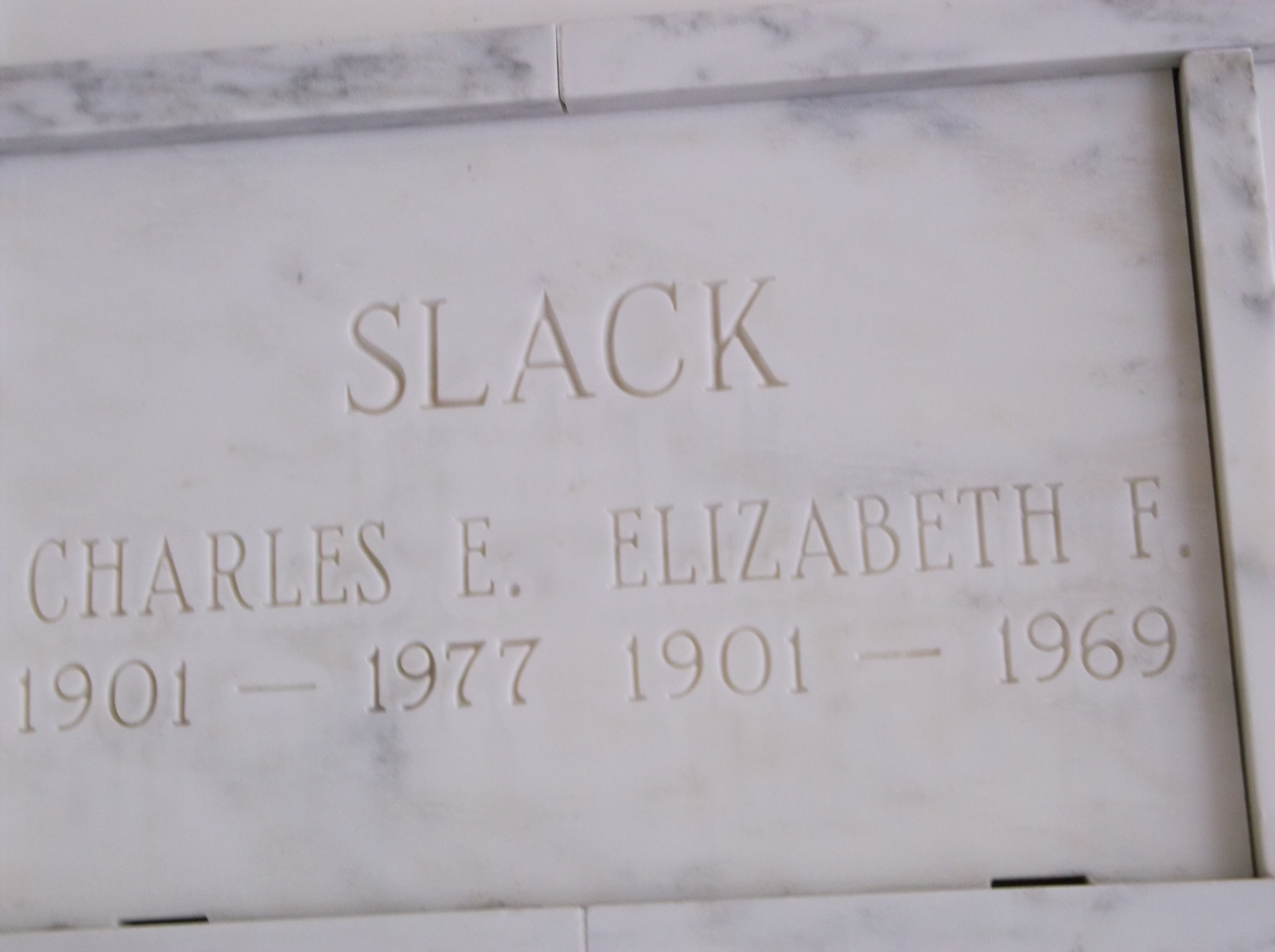 Charles E Slack