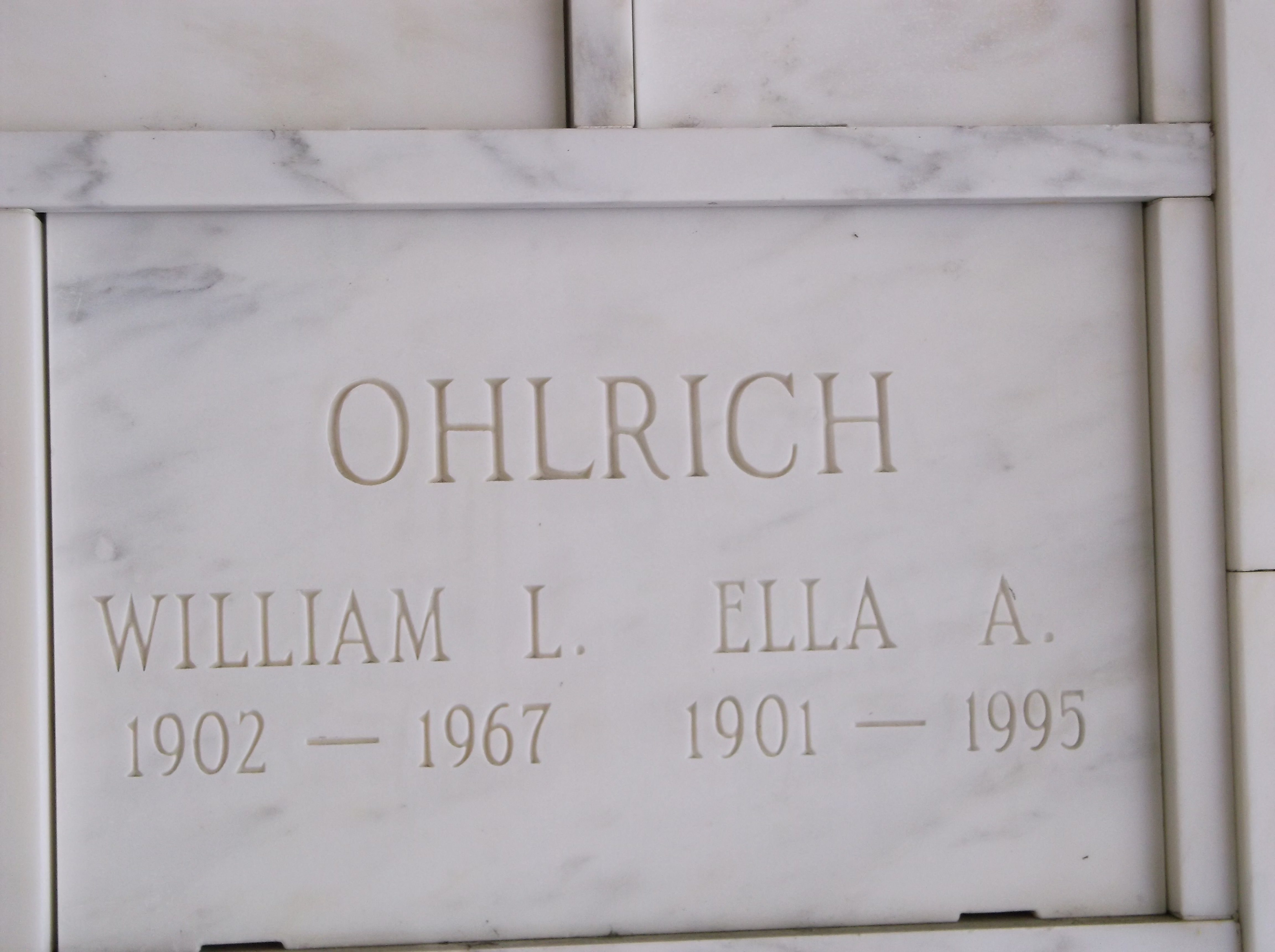 William L Ohlrich