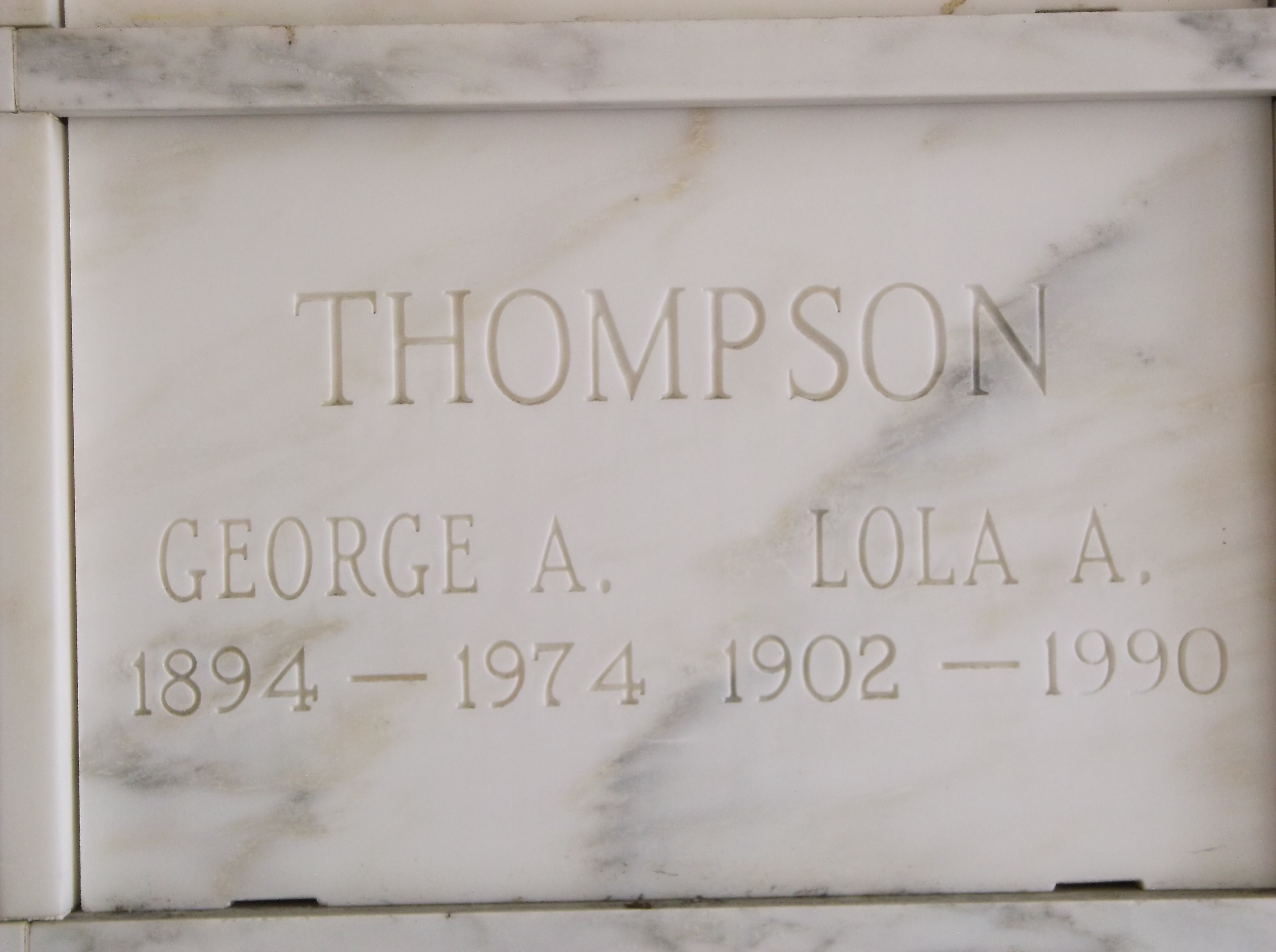 George A Thompson