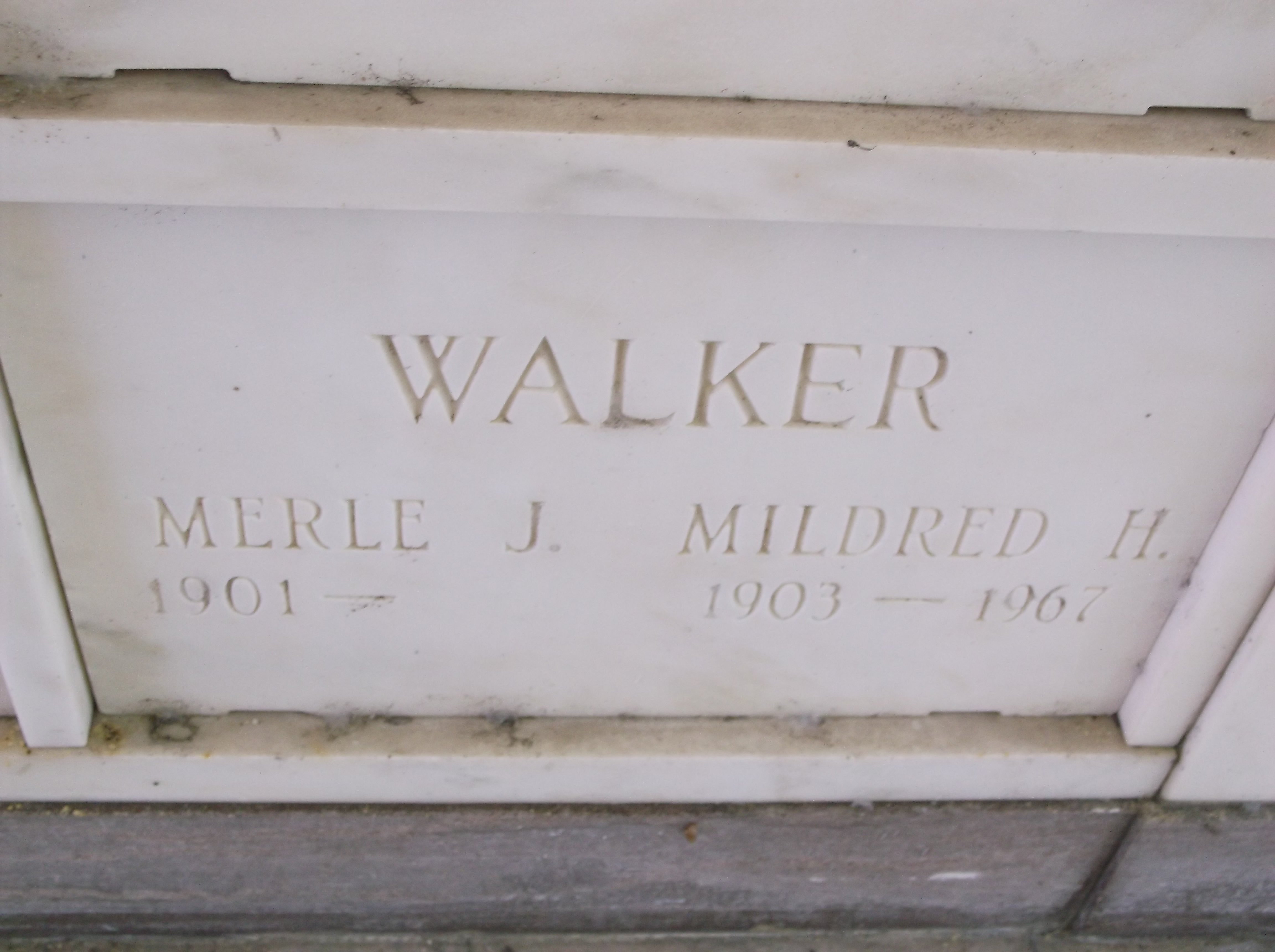 Merle J Walker