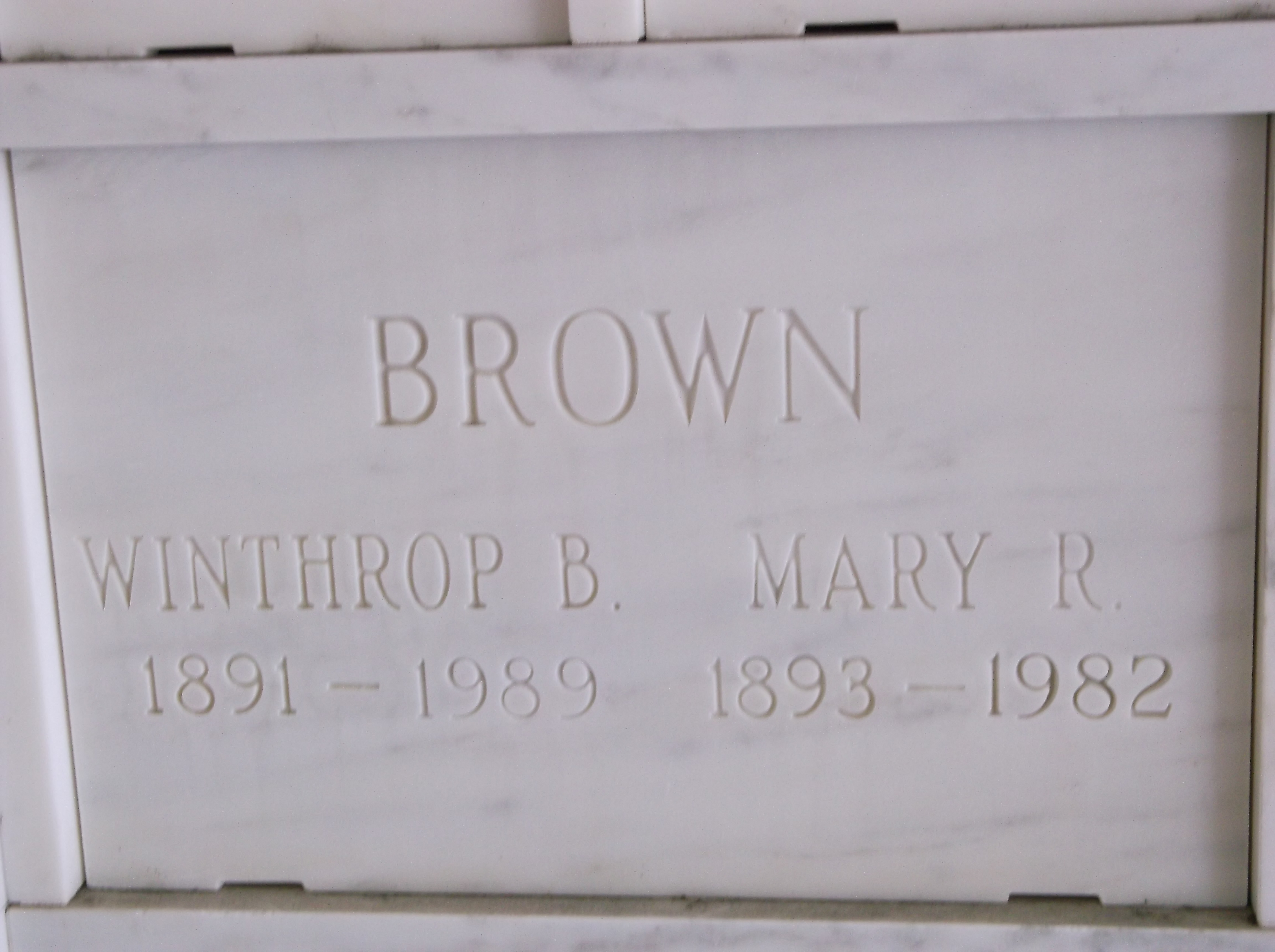 Mary R Brown