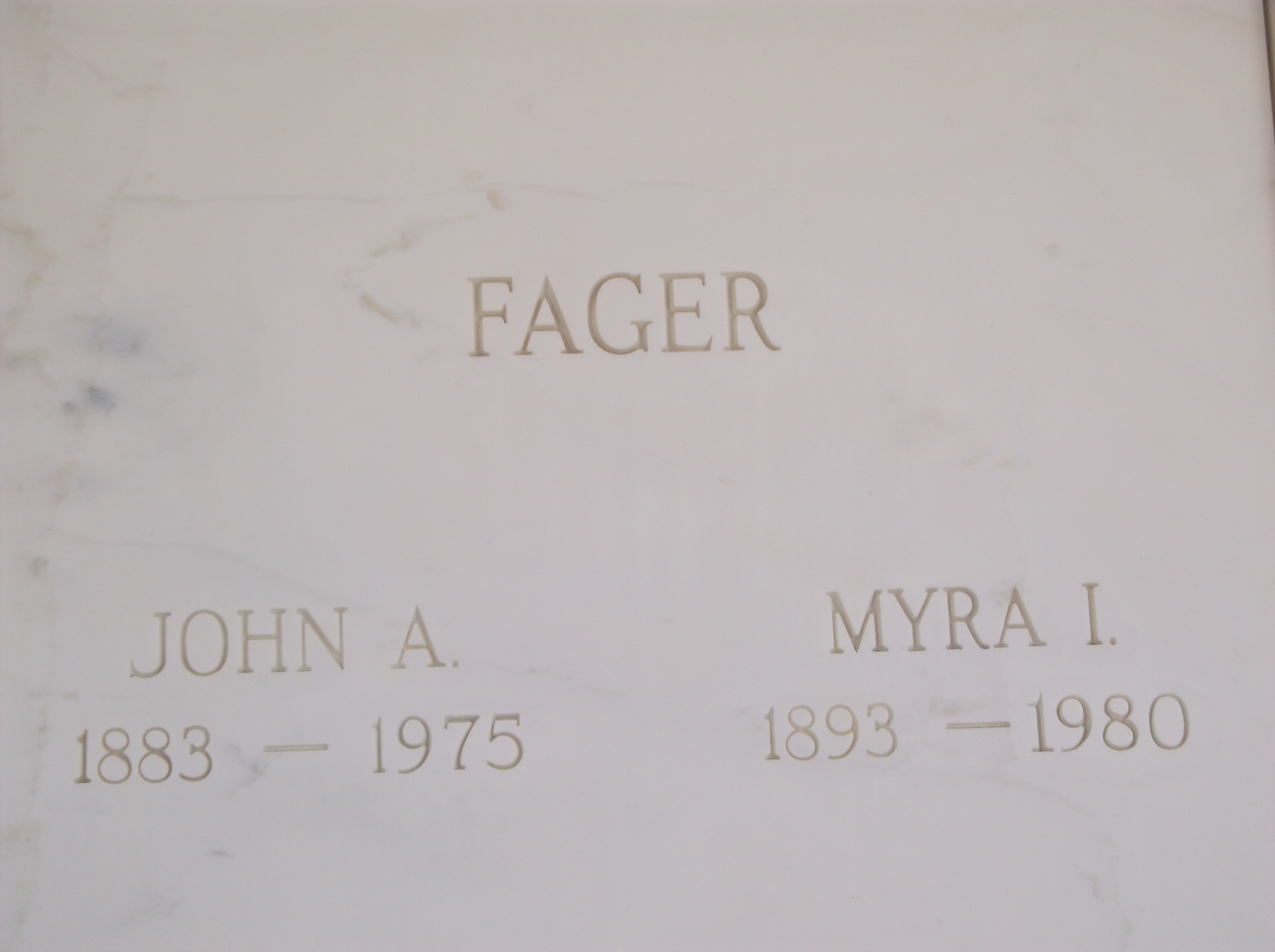John A Fager