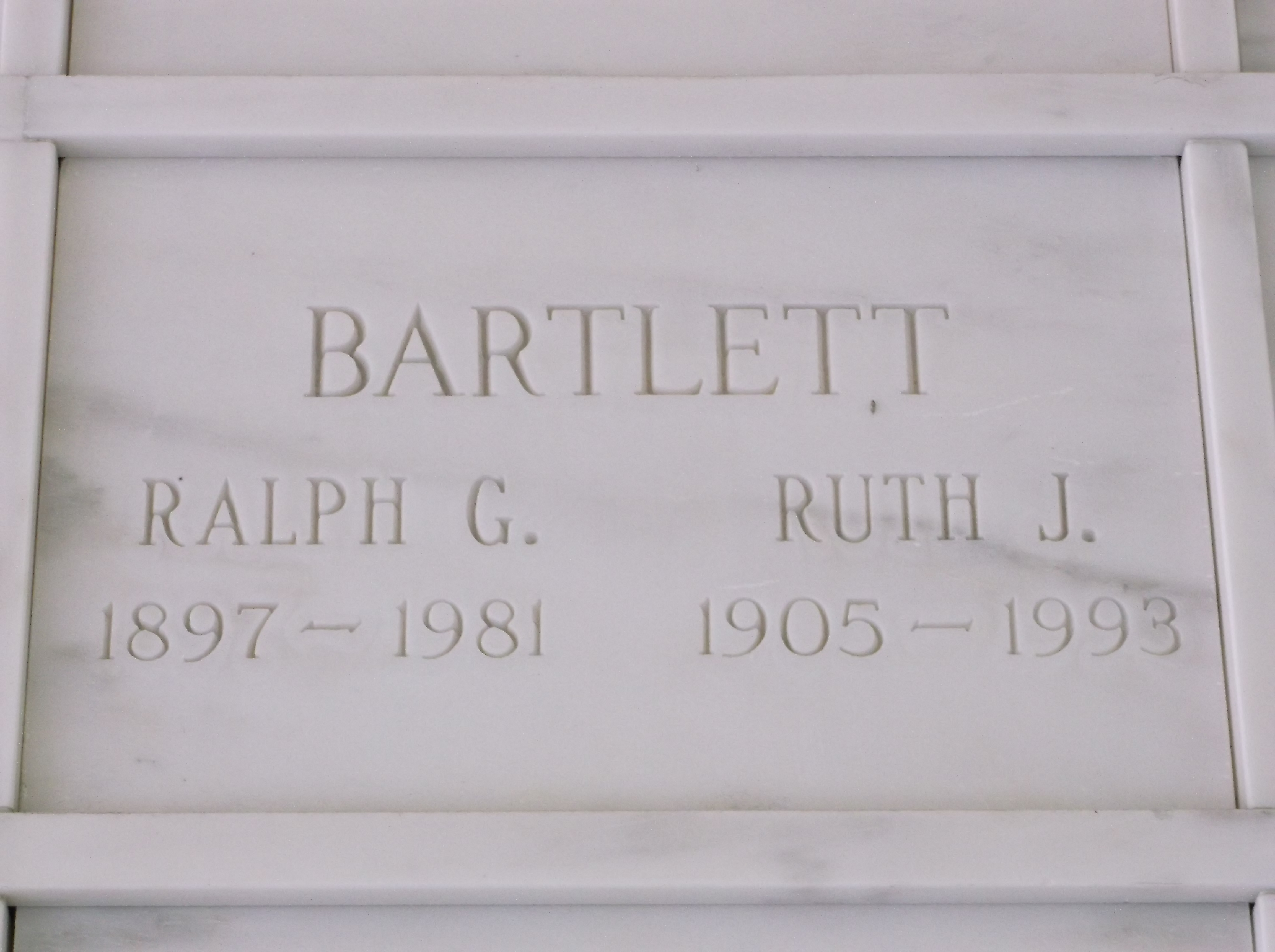 Ralph G Bartlett
