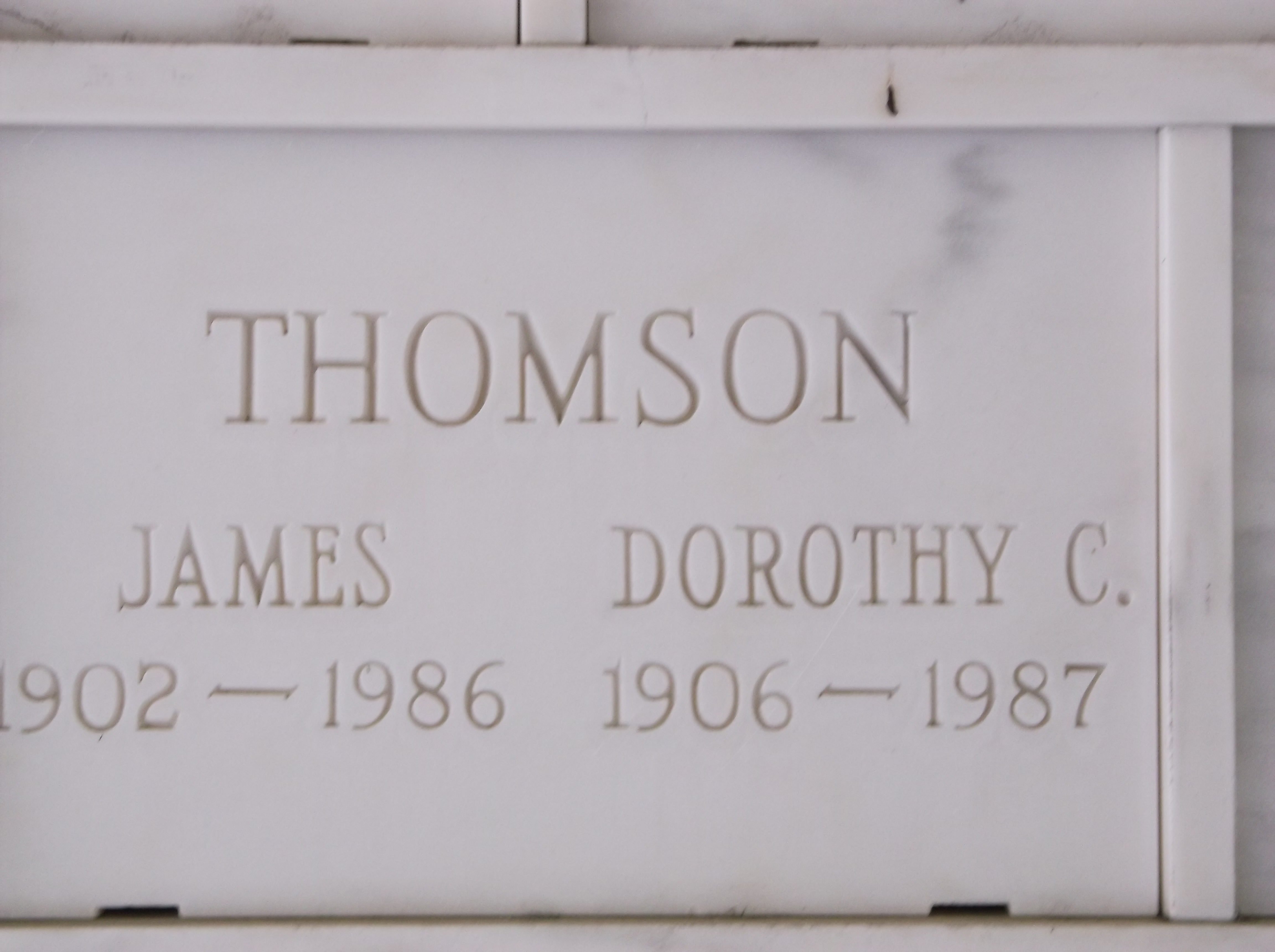 Dorothy C Thomson
