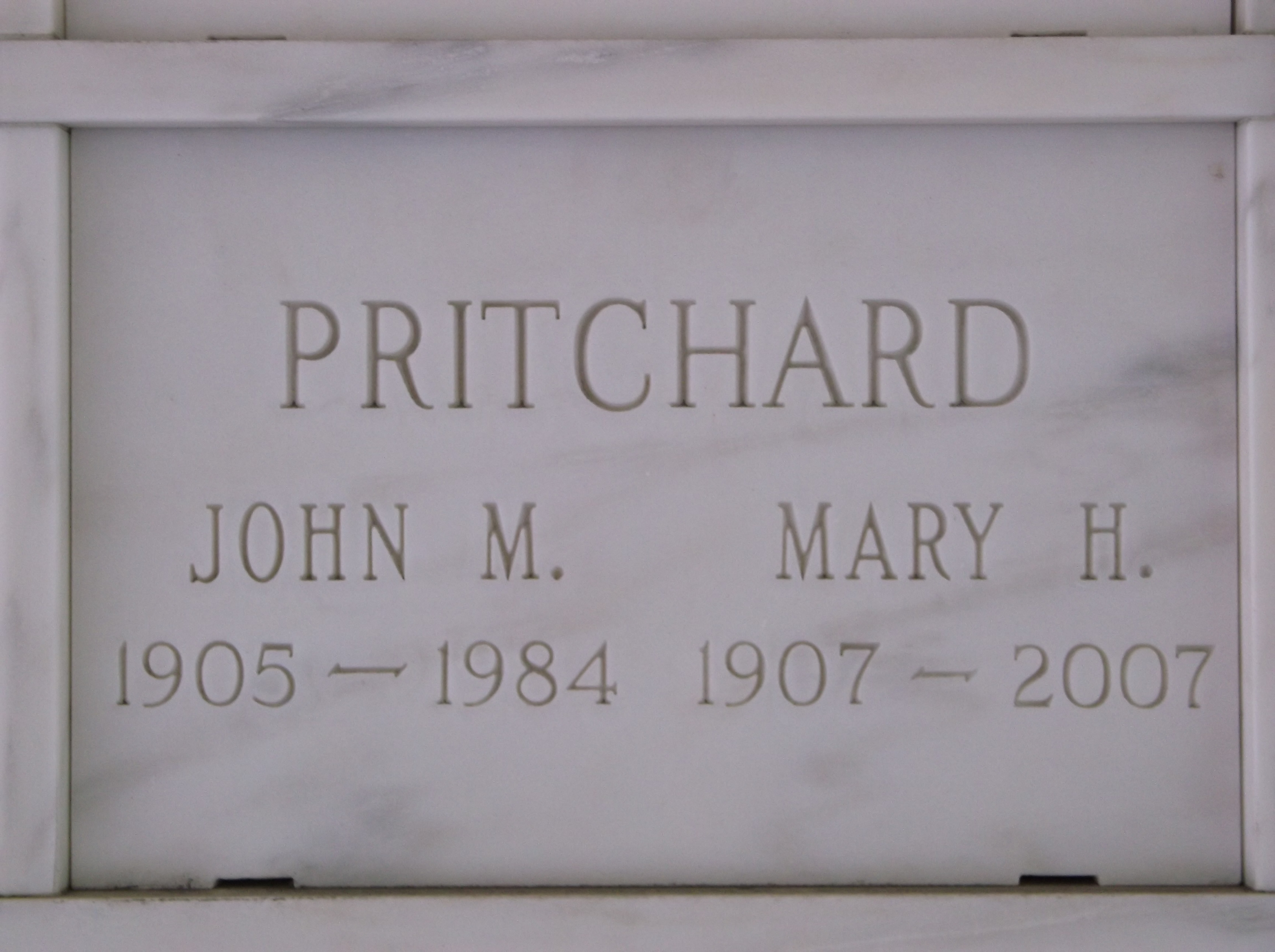 Mary H Pritchard