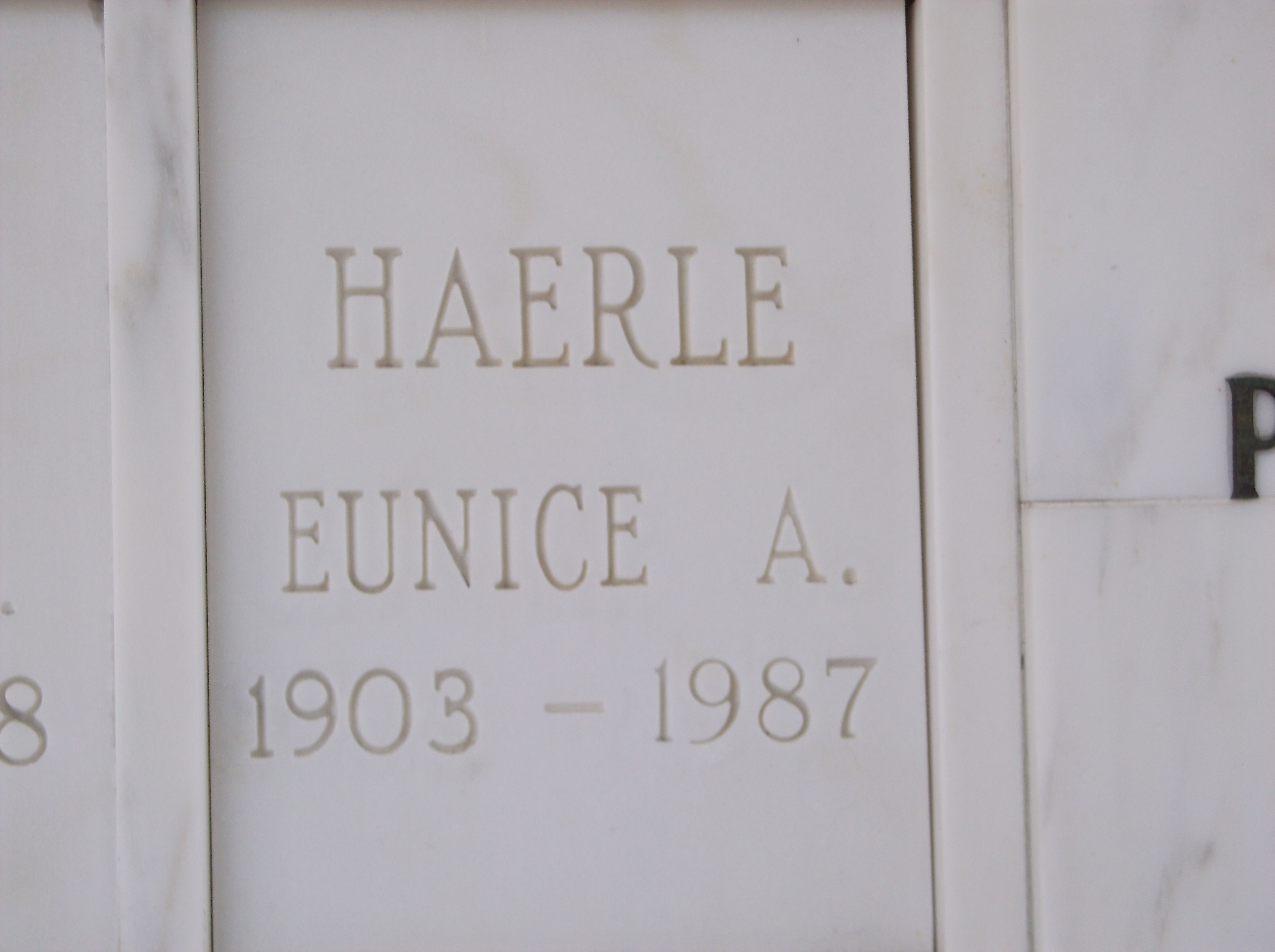 Eunice A Haerle