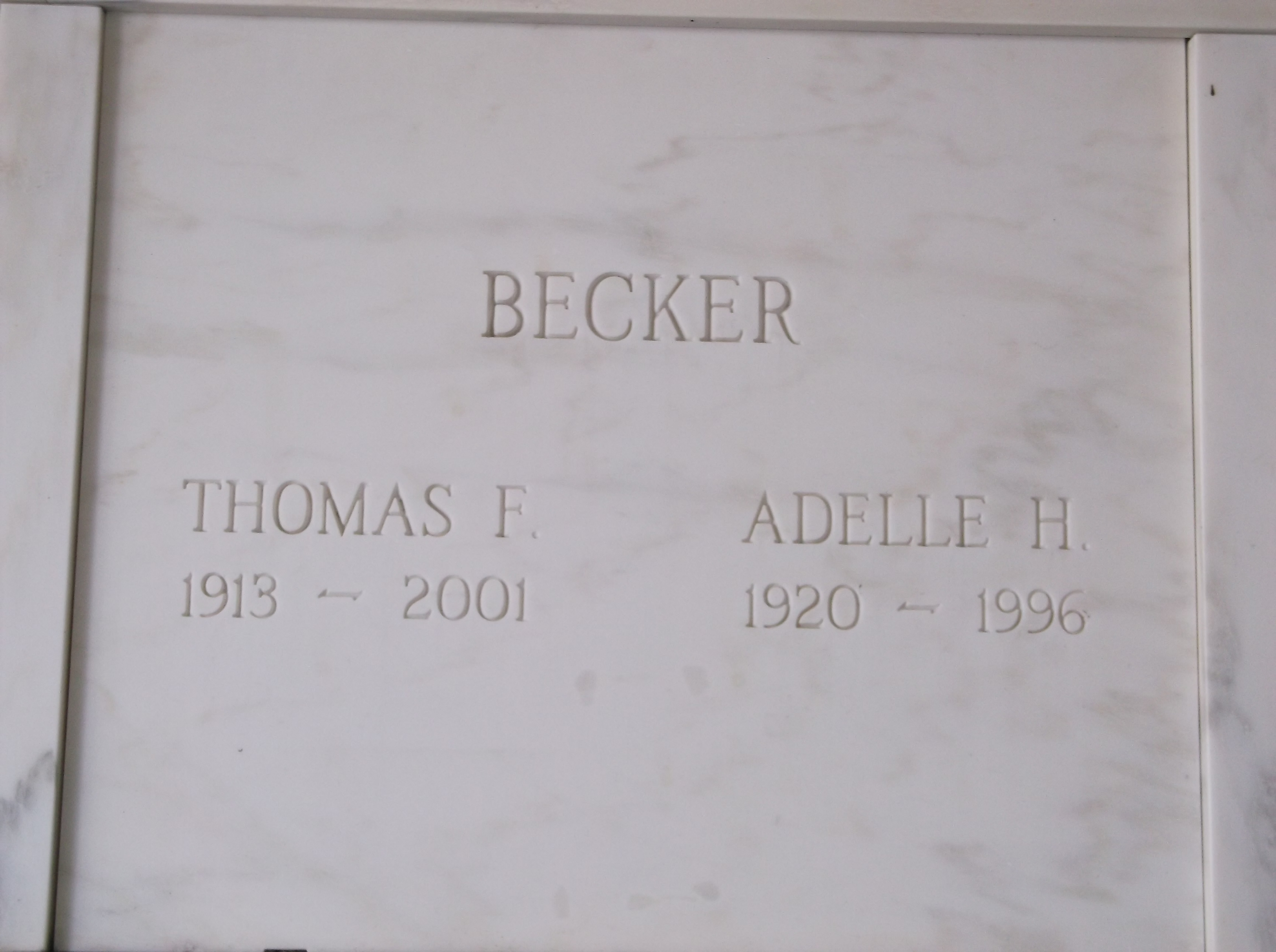 Adelle H Becker