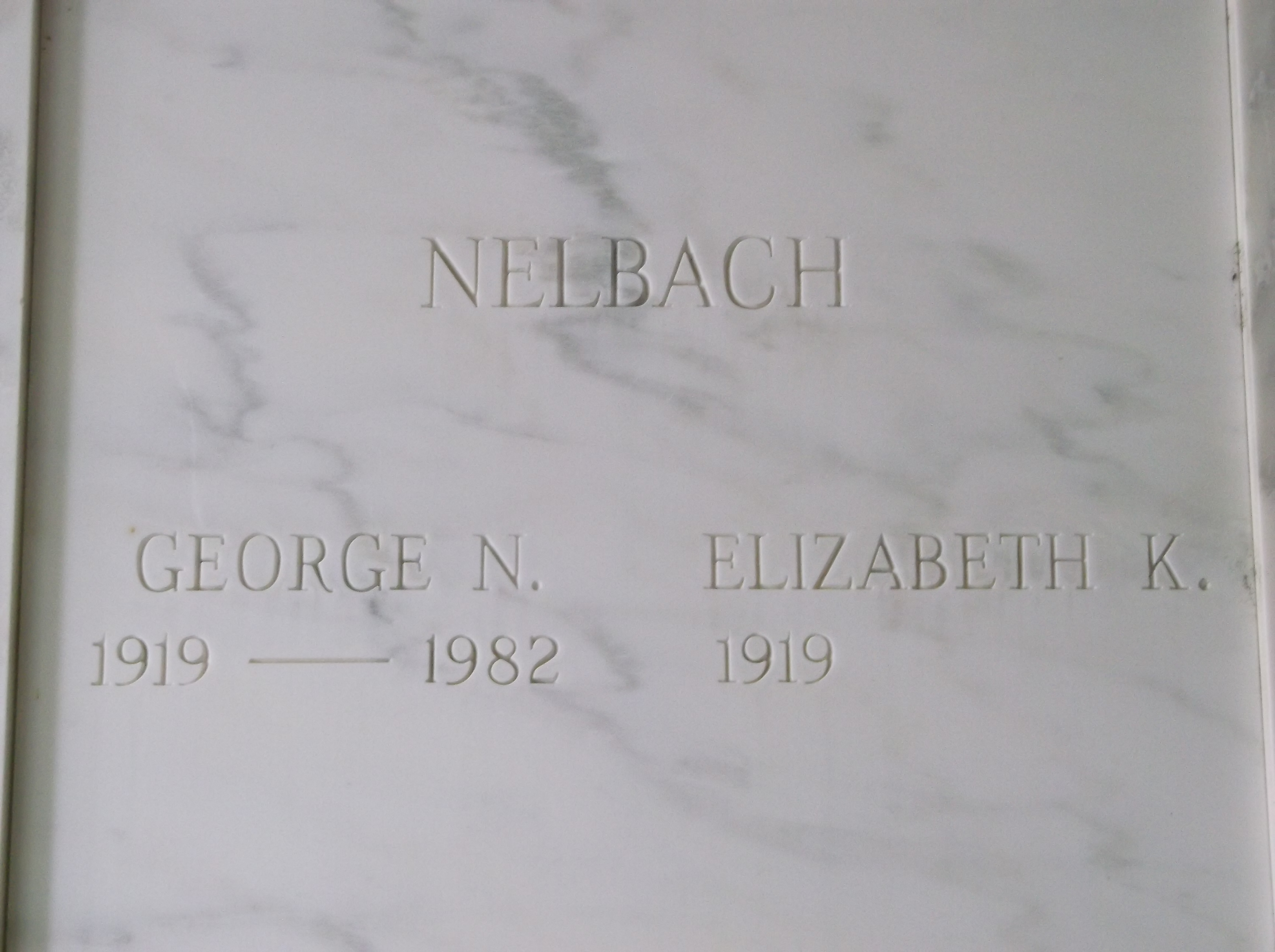 Elizabeth K Nelbach