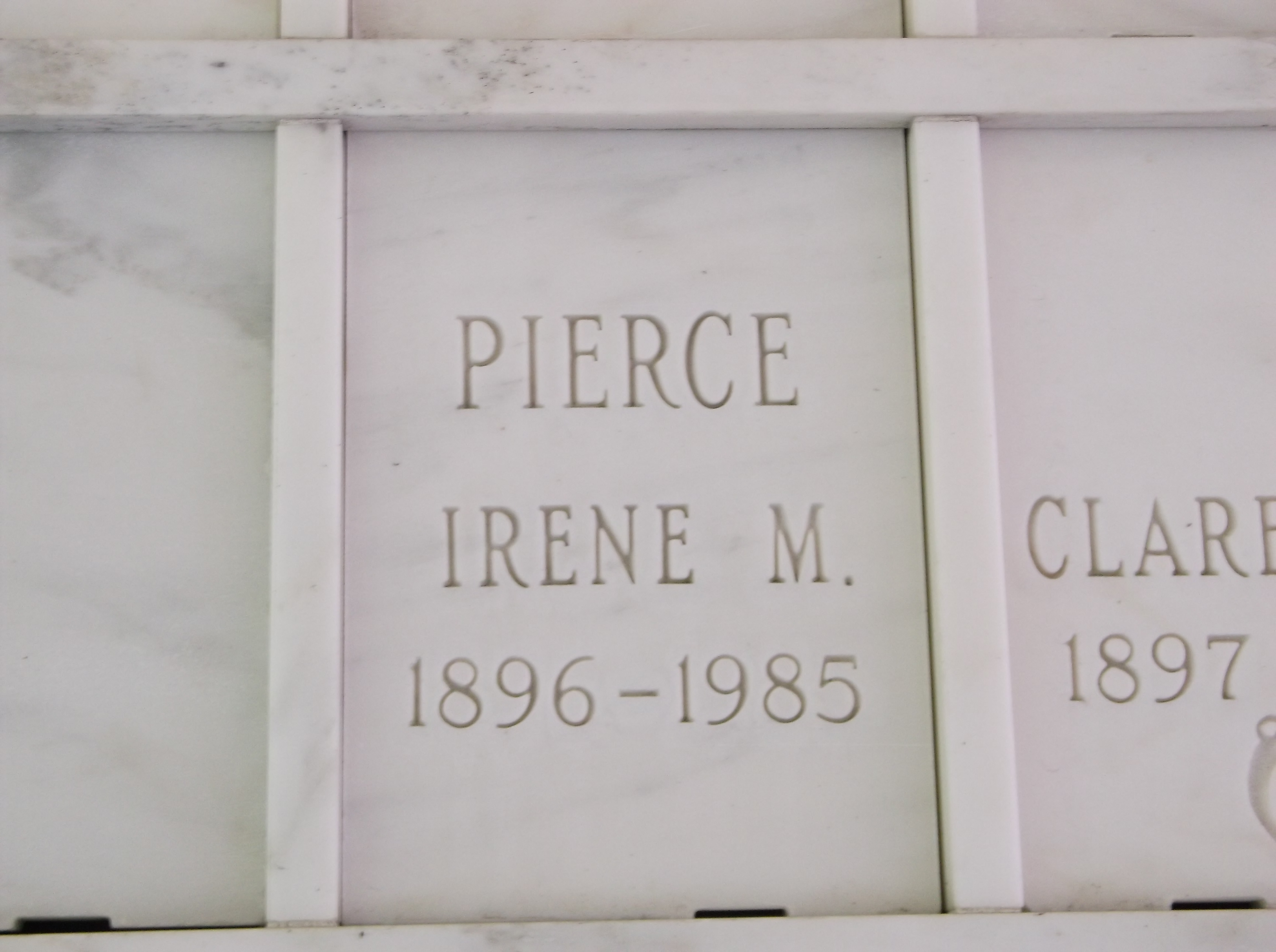 Irene M Pierce