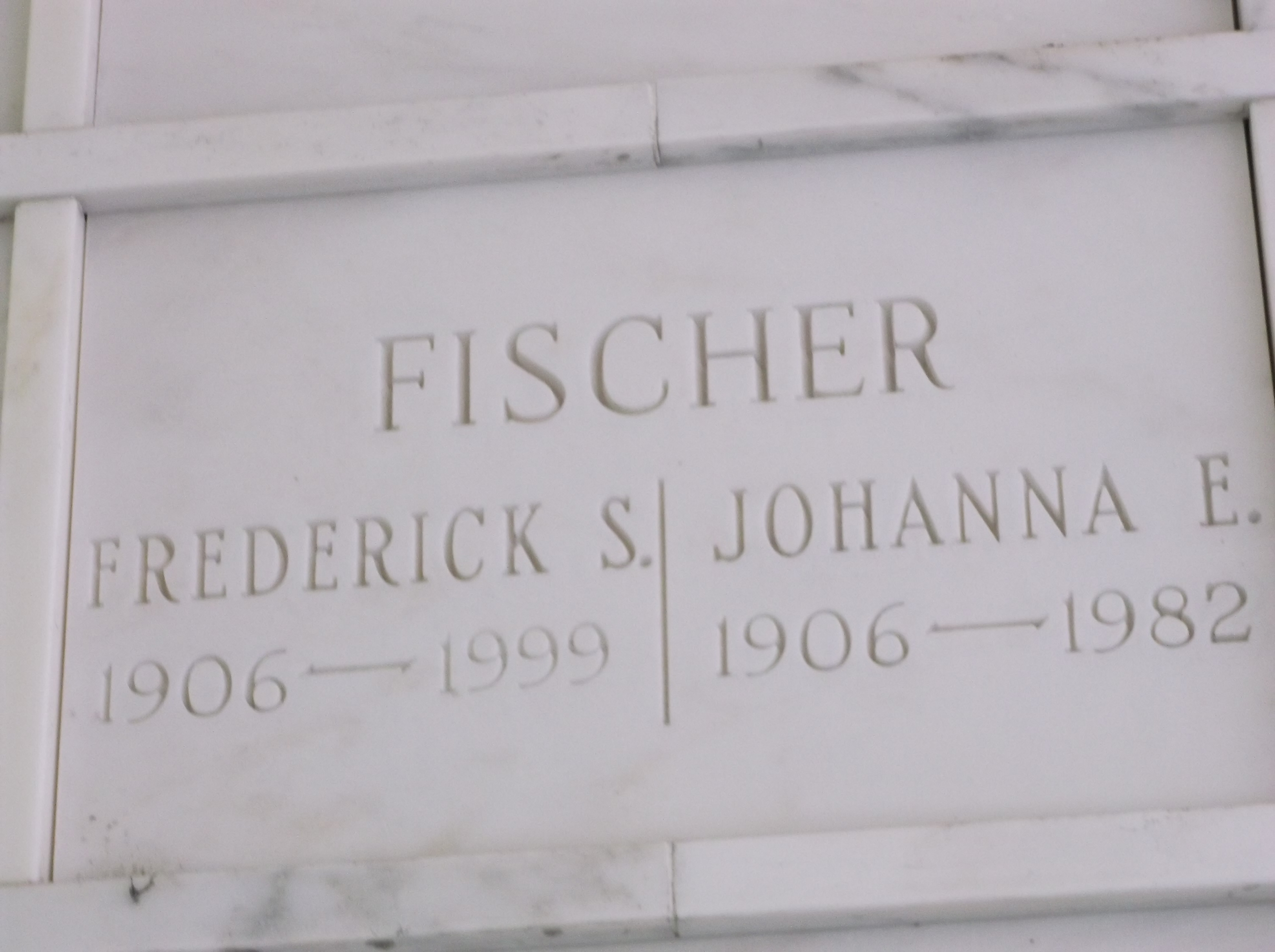 Frederick S Fischer