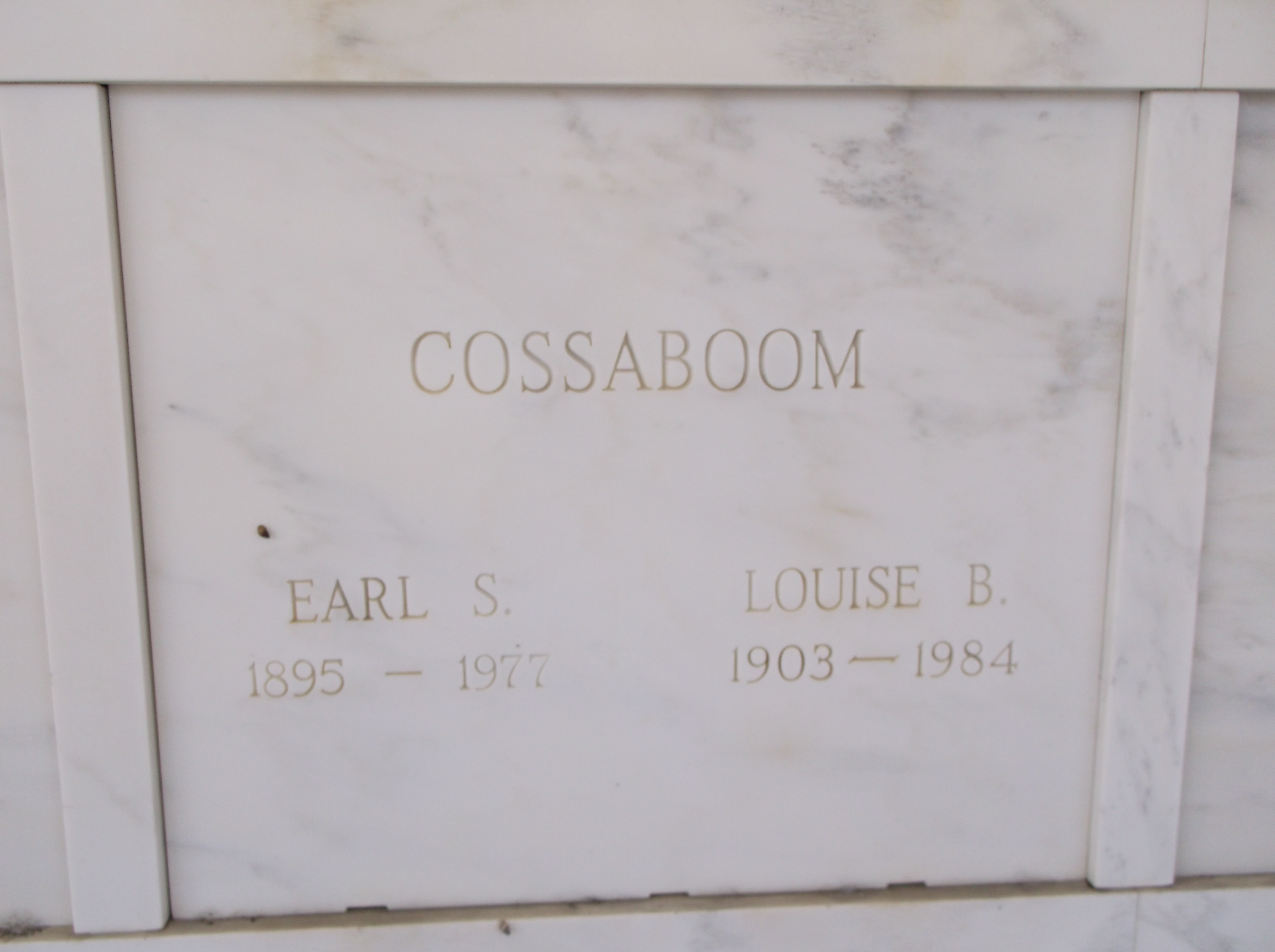 Earl S Cossaboom