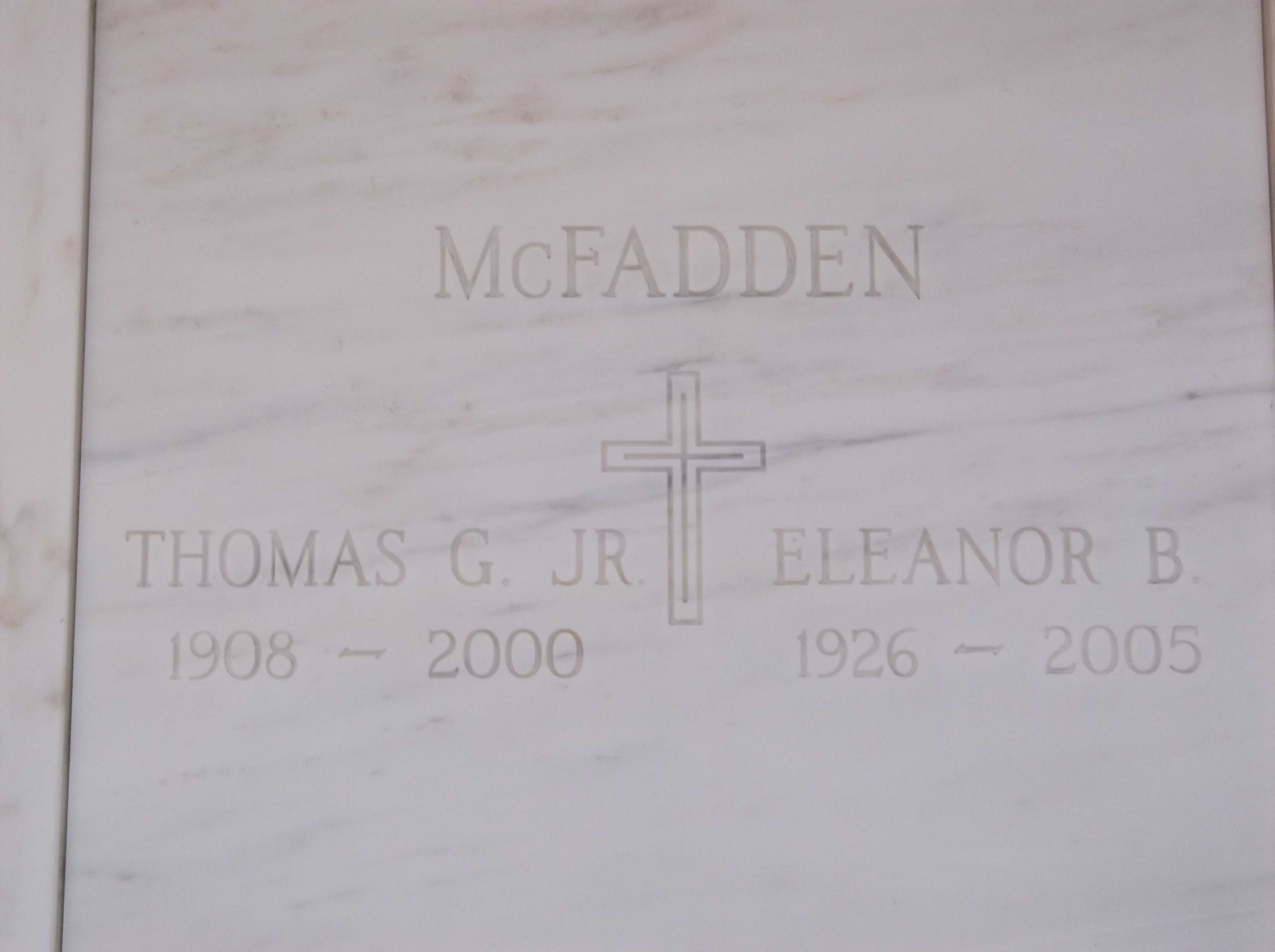 Thomas G McFadden, Jr