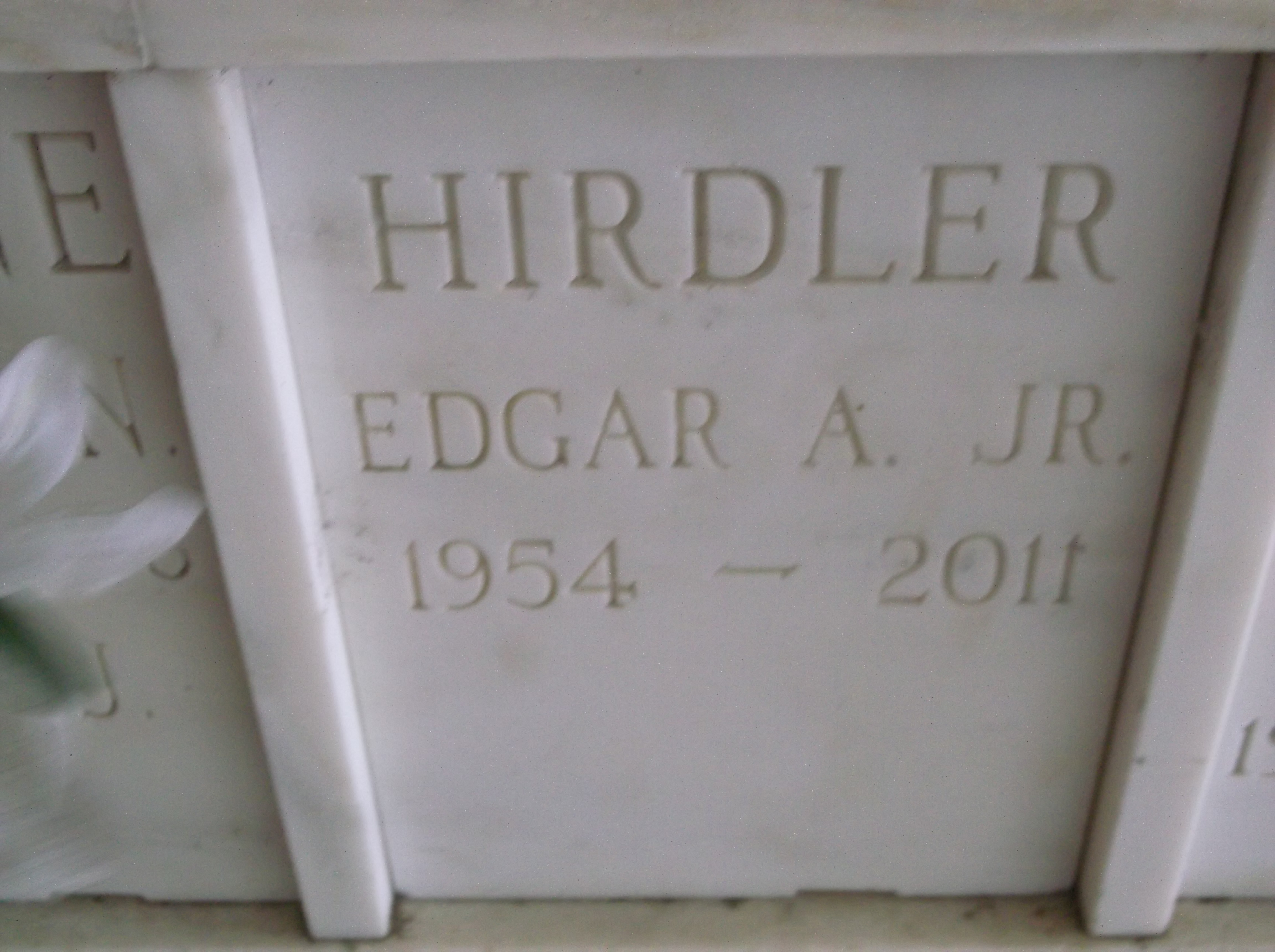 Edgar A Hirdler, Jr