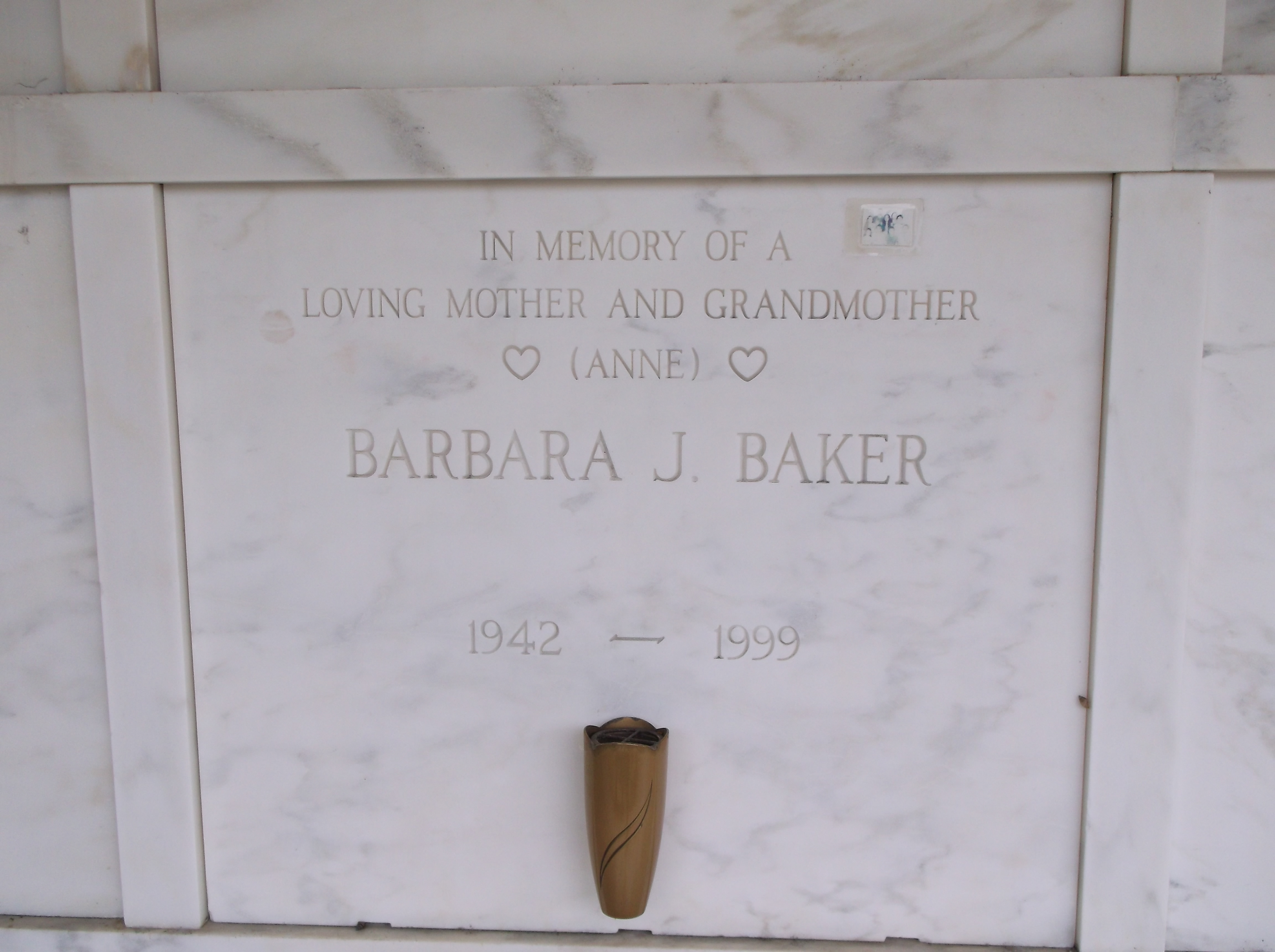 Barbara J Baker