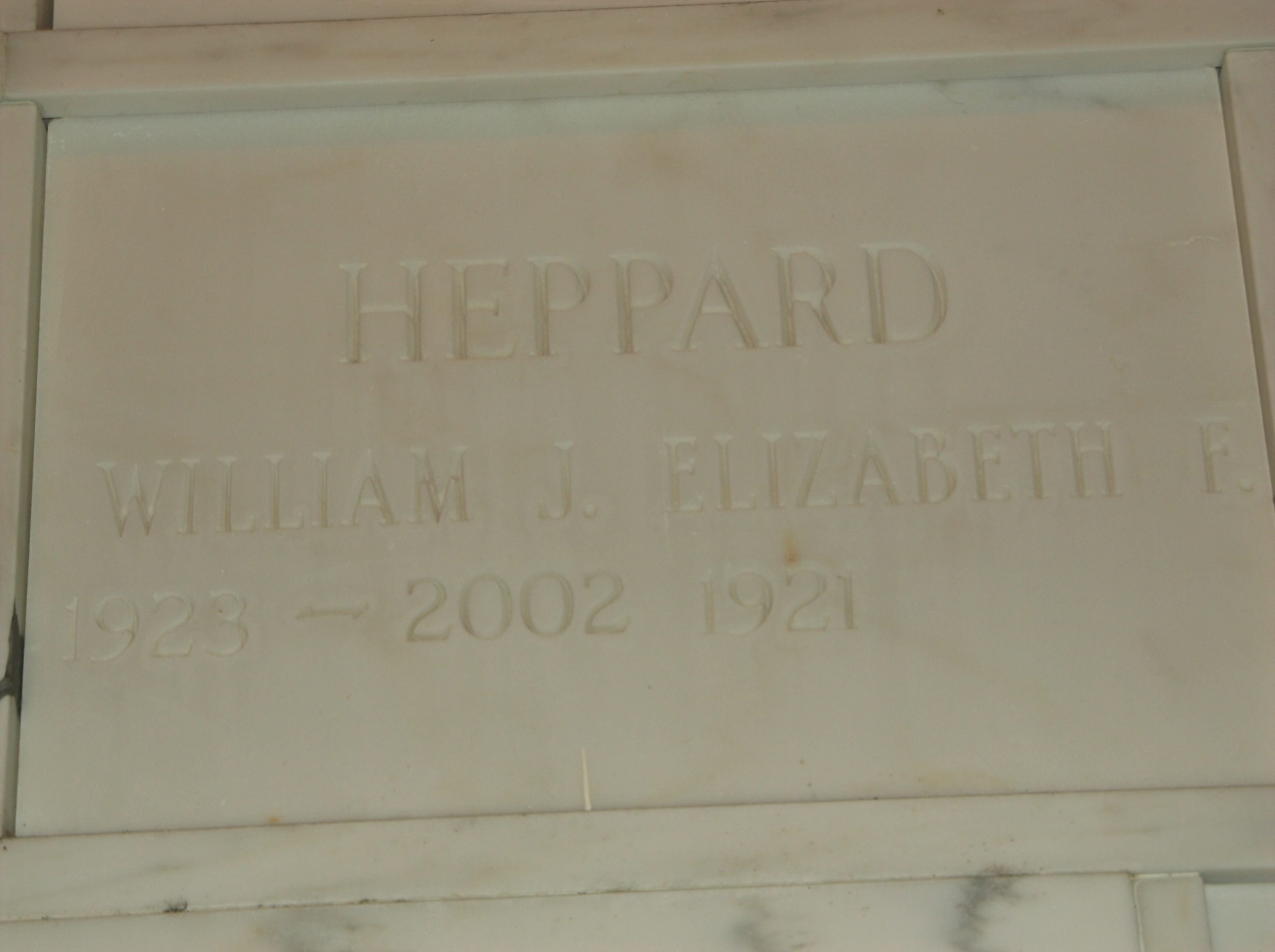 Elizabeth F Heppard
