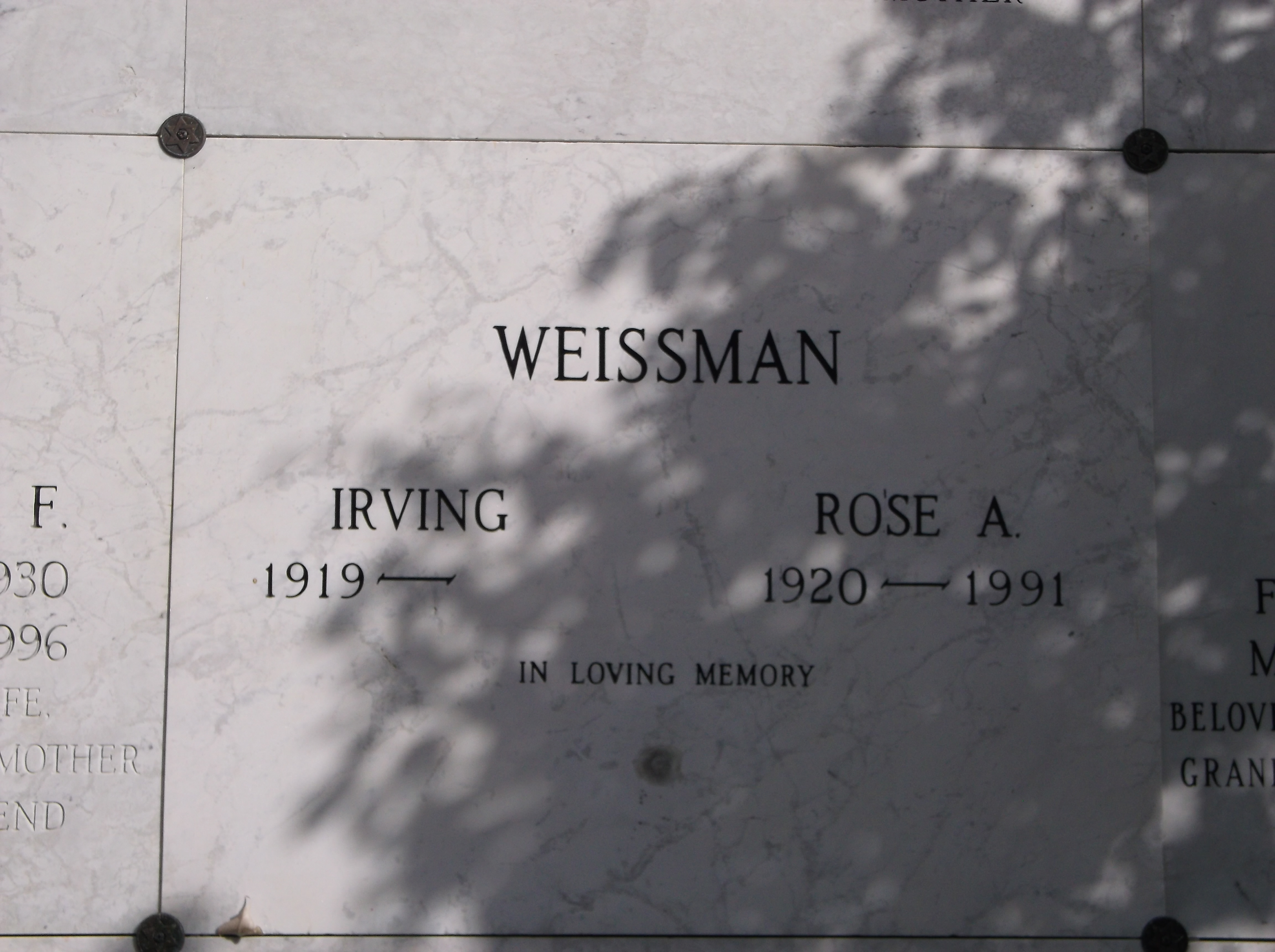 Rose A Weissman
