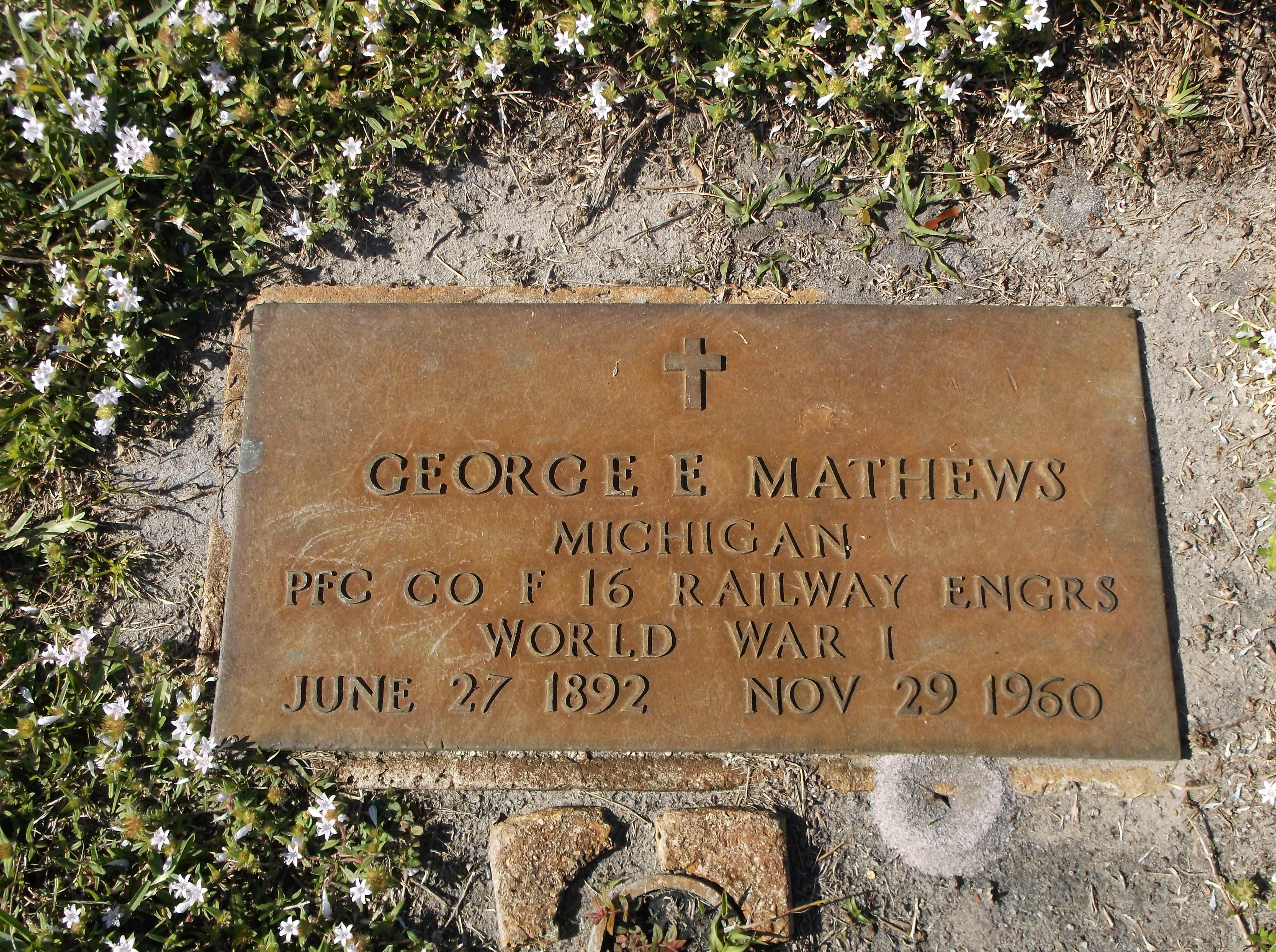 George E Mathews