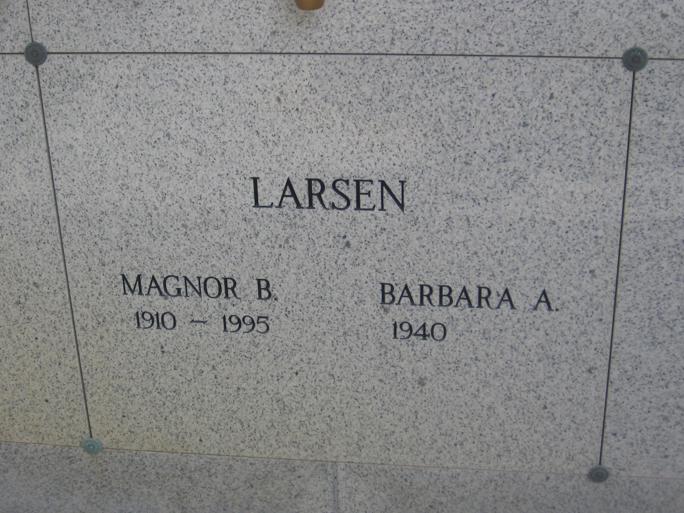 Barbara A Larsen