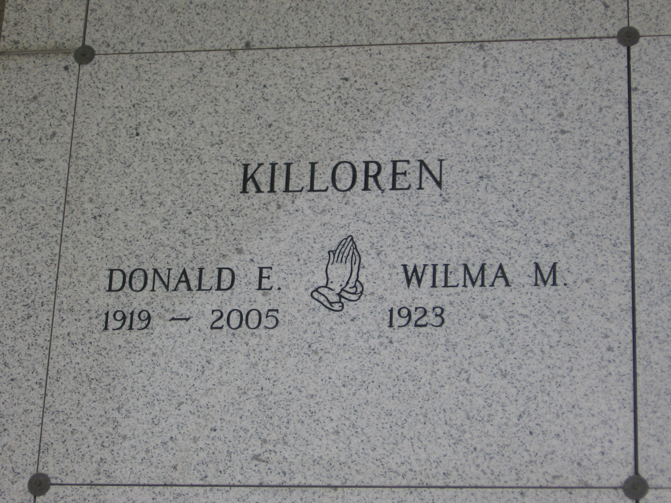 Wilma M Killoren