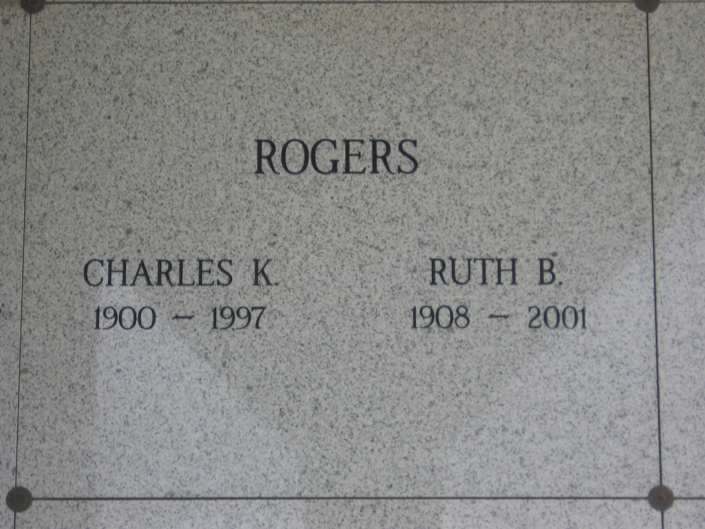 Charles K Rogers